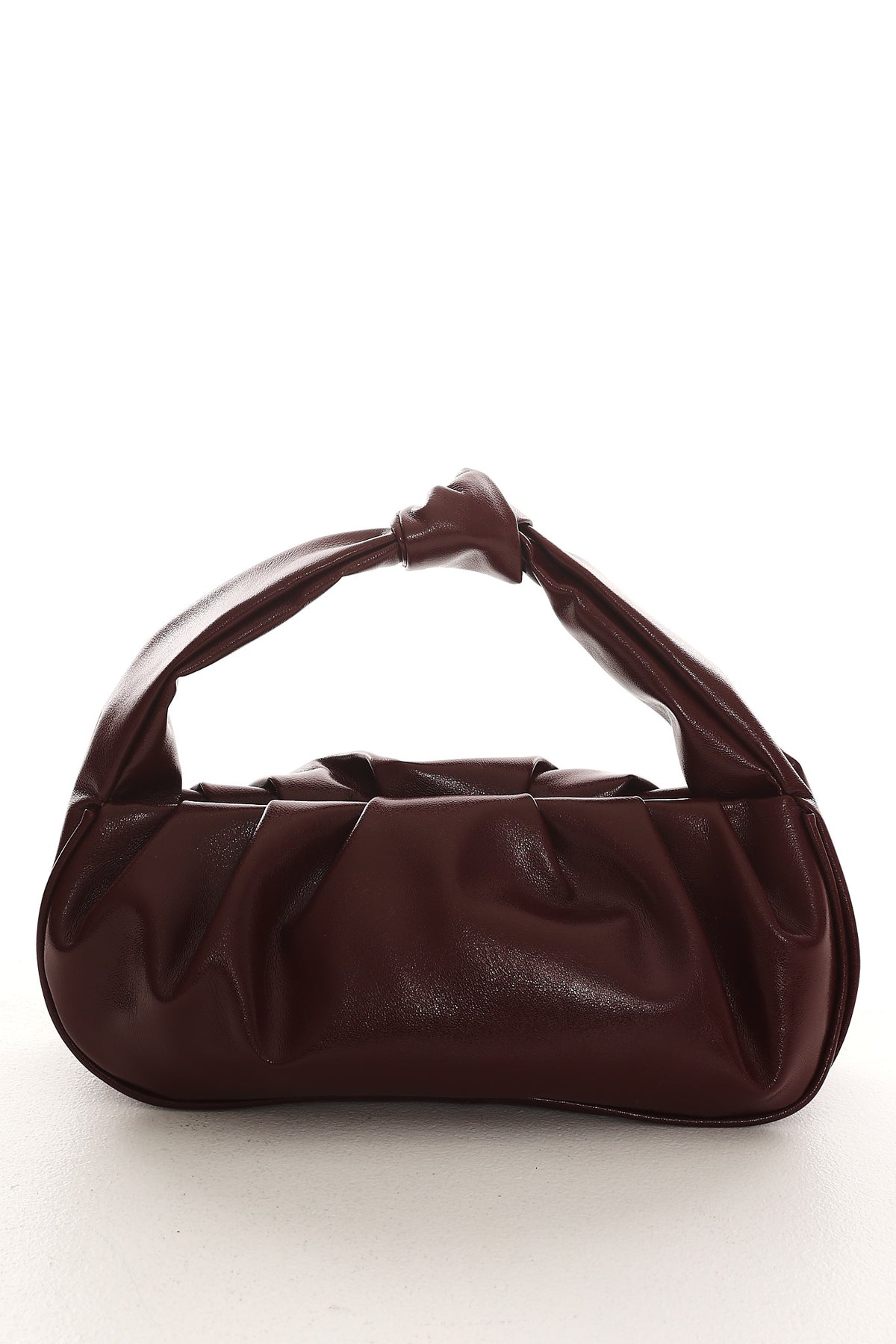 Corvina Ruched Shoulder Bag Burgundy