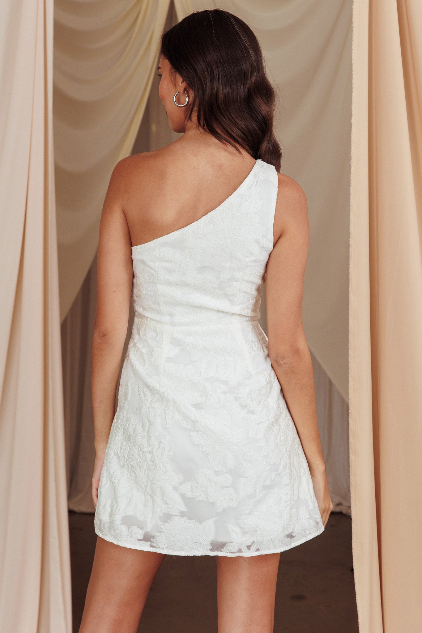 smythe one shoulder dress Single Shoulder Dress in Pink Magnolia