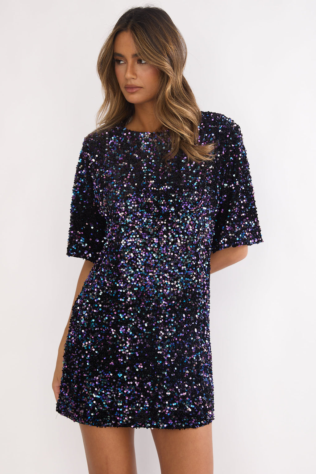 Miramar Backless Sequin Dress White main image 0