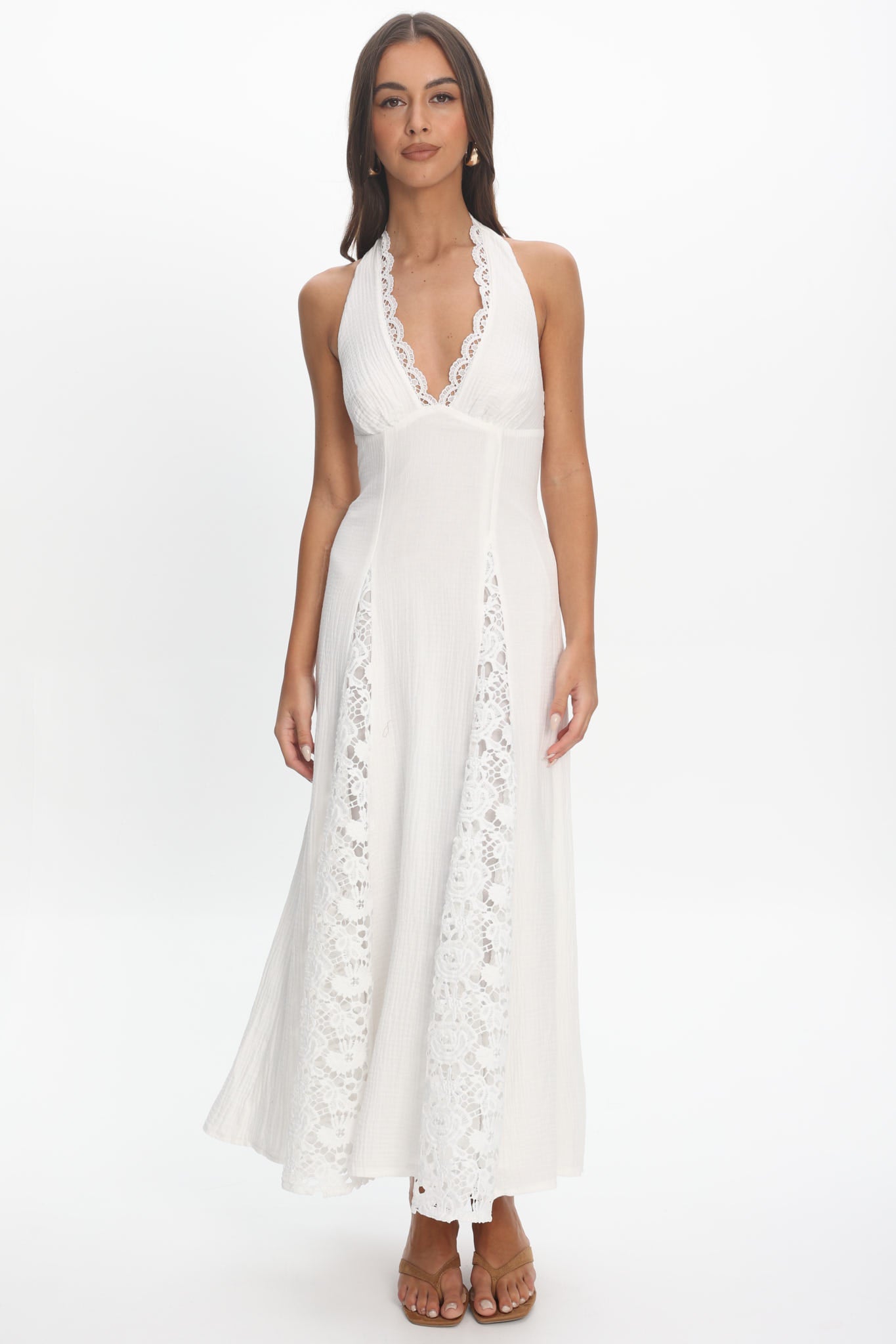 lace the label halter dress Anthropologie Lace The Label Cutout Maxi Halter Dress Size S $600
