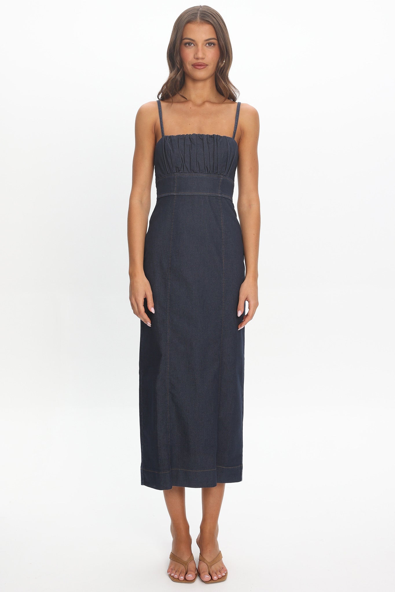 Cavella Halter Maxi Dress Indigo