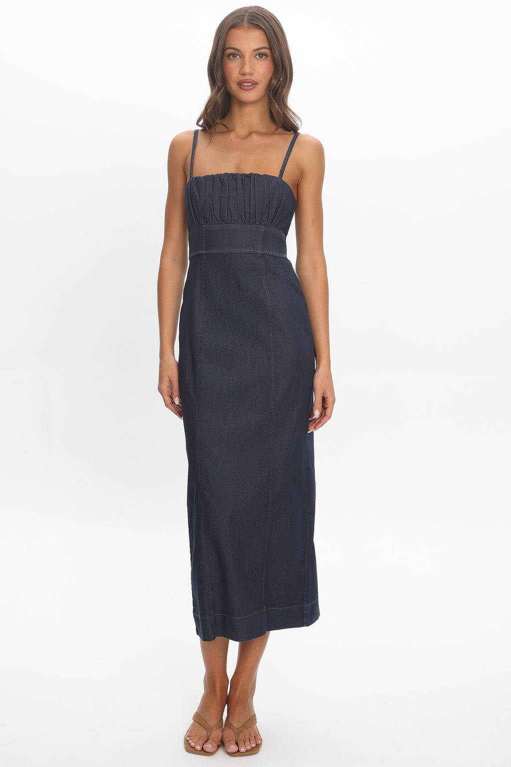 Cavella Halter Maxi Dress Indigo