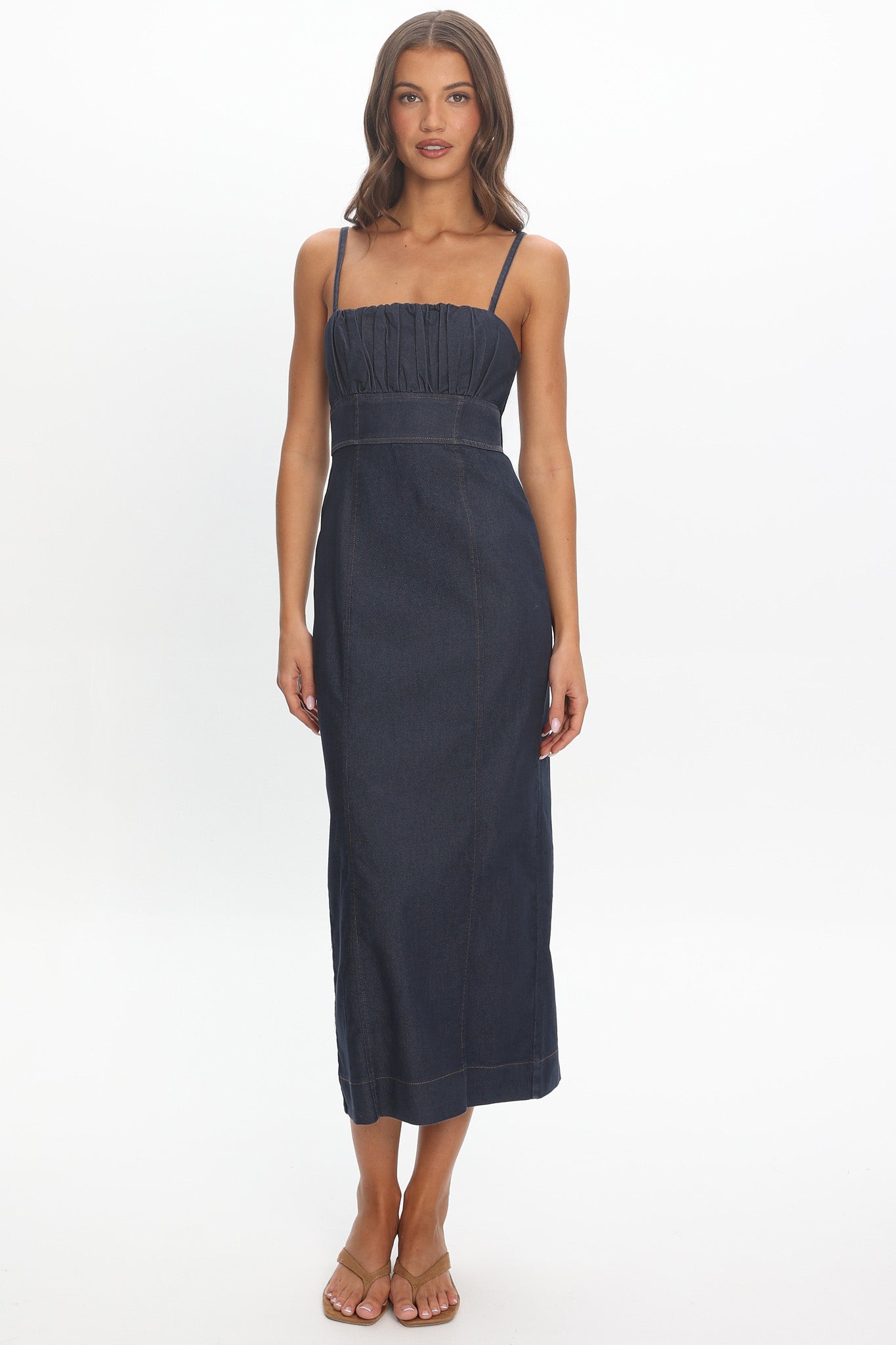 Cavella Halter Maxi Dress Indigo