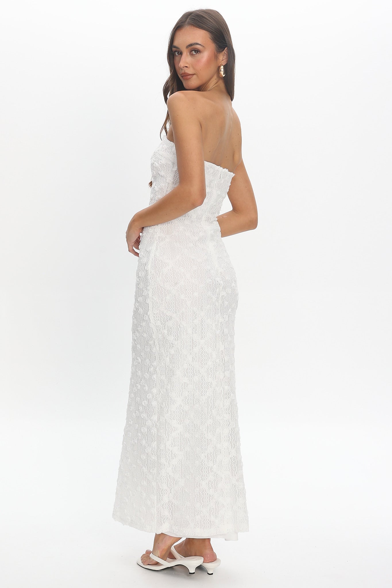 sans souci white lace dress Sans Souci Lace White dress Gorgeous Small