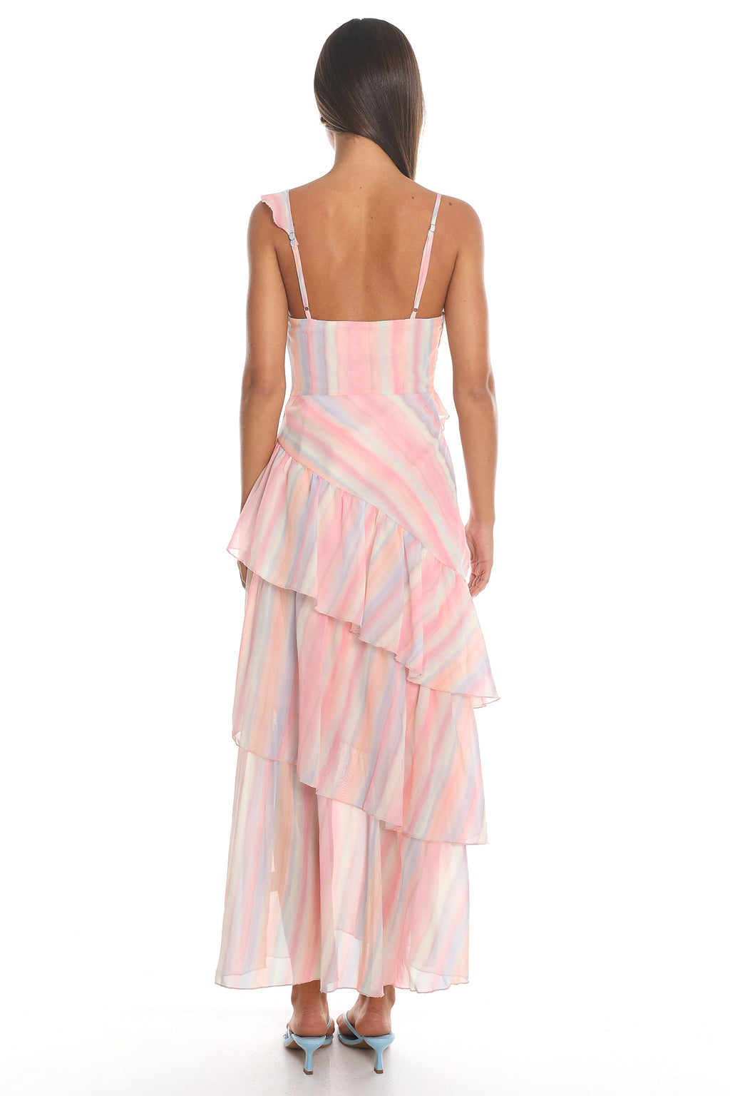 Clarity Tiered Ruffle Maxi Dress