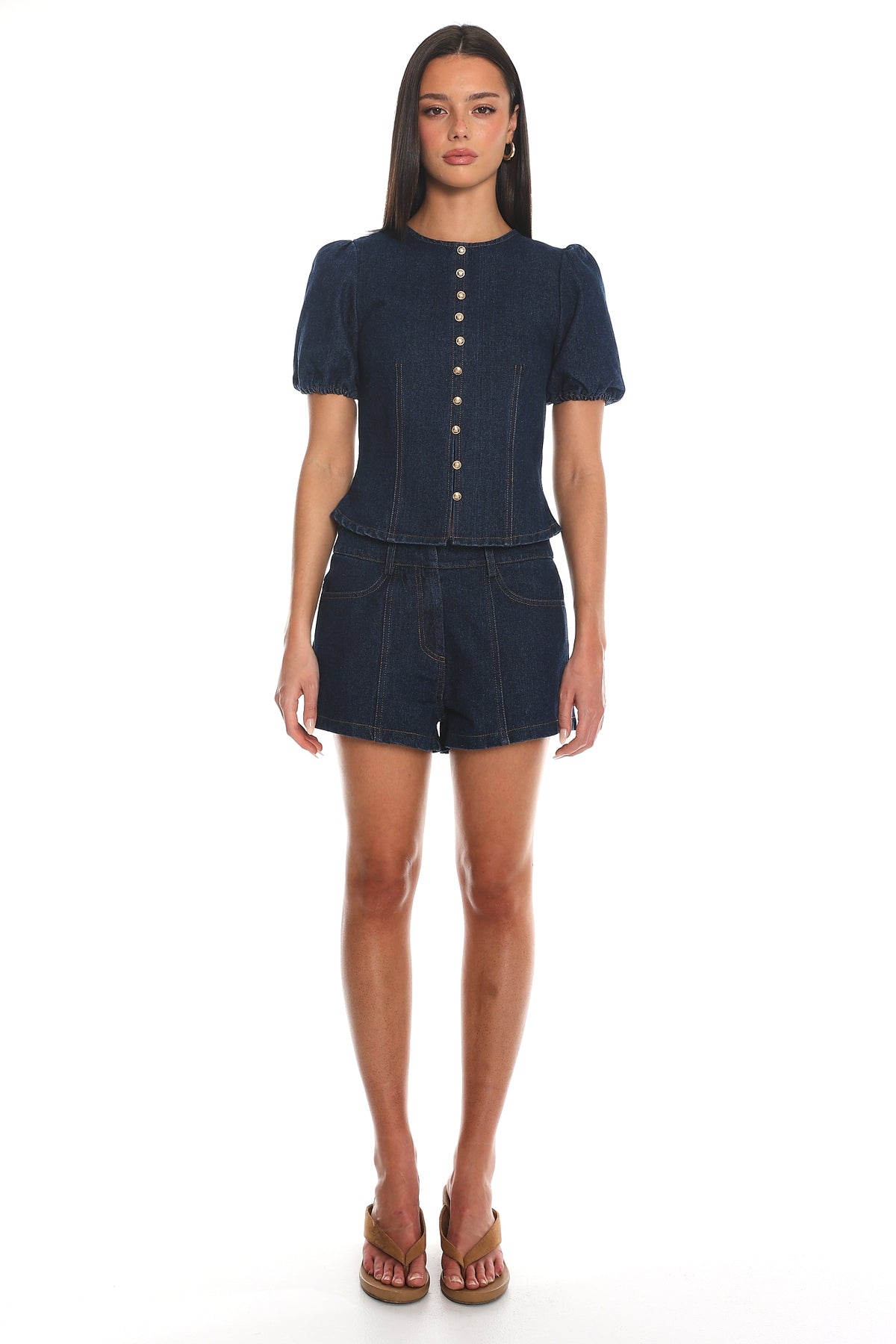 Outlaw Denim Shorts Indigo