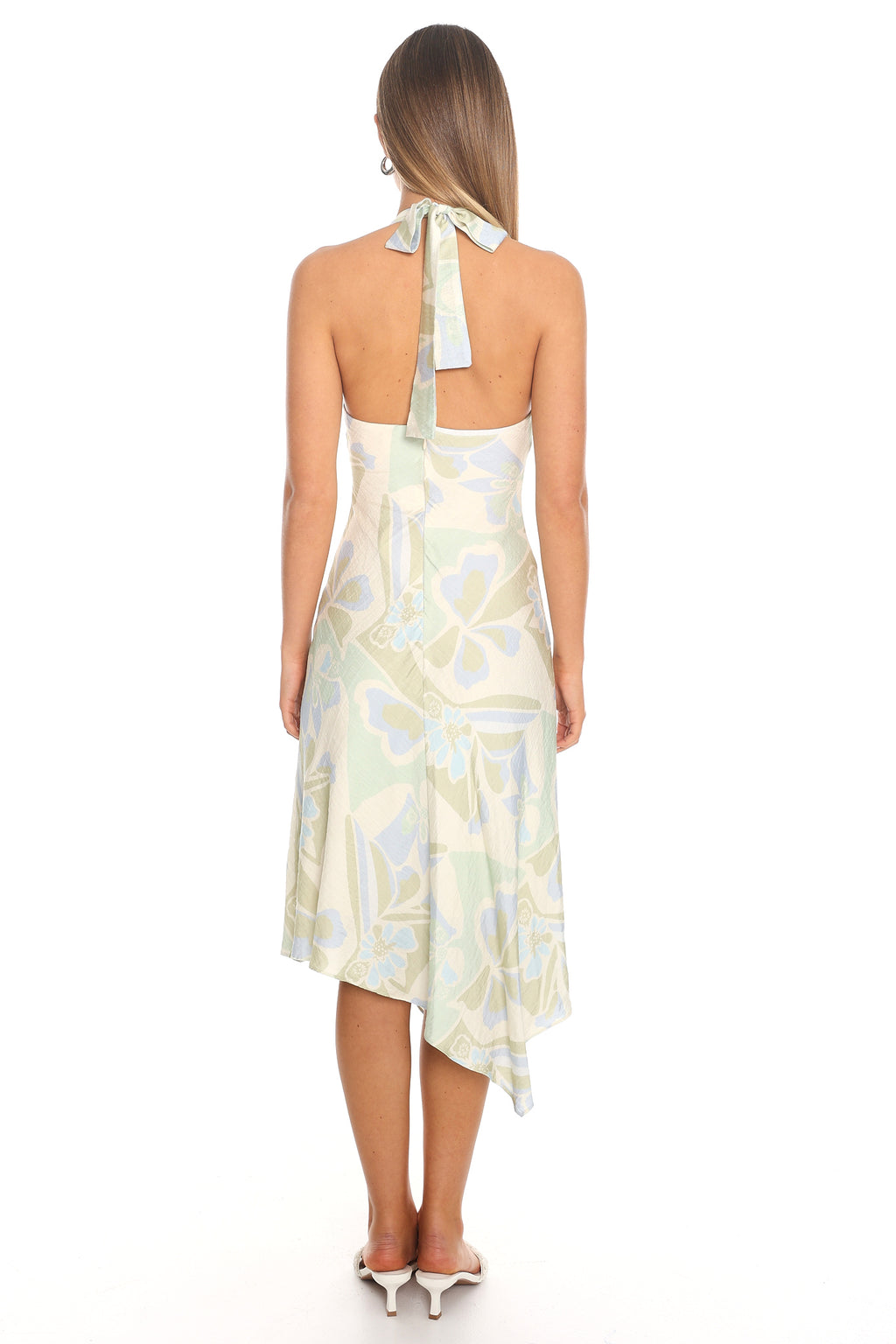 After Sunrise Asymmetric Midi Dress Mint