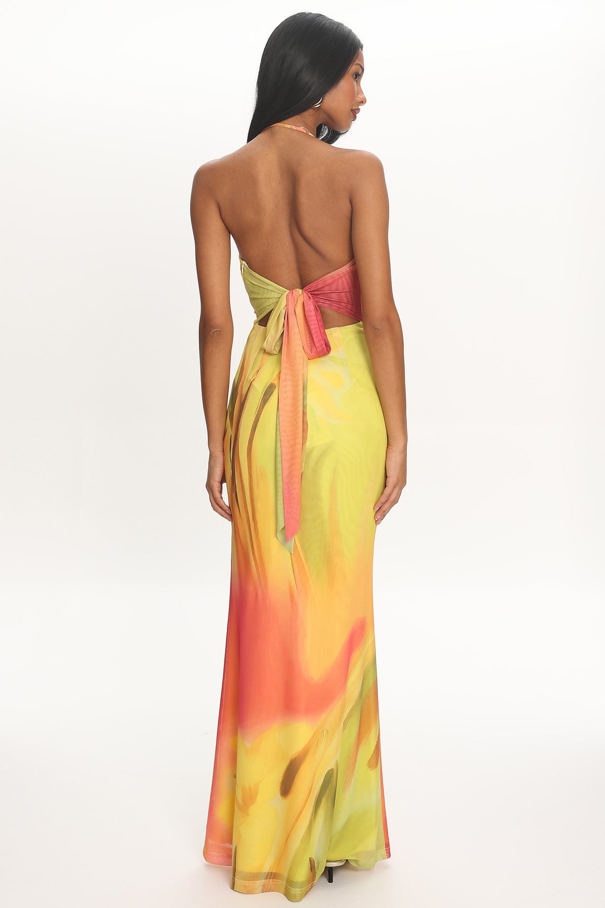 sunset halter dress Dusky Skies Maxi AVAILABLE DATE: 6-2026