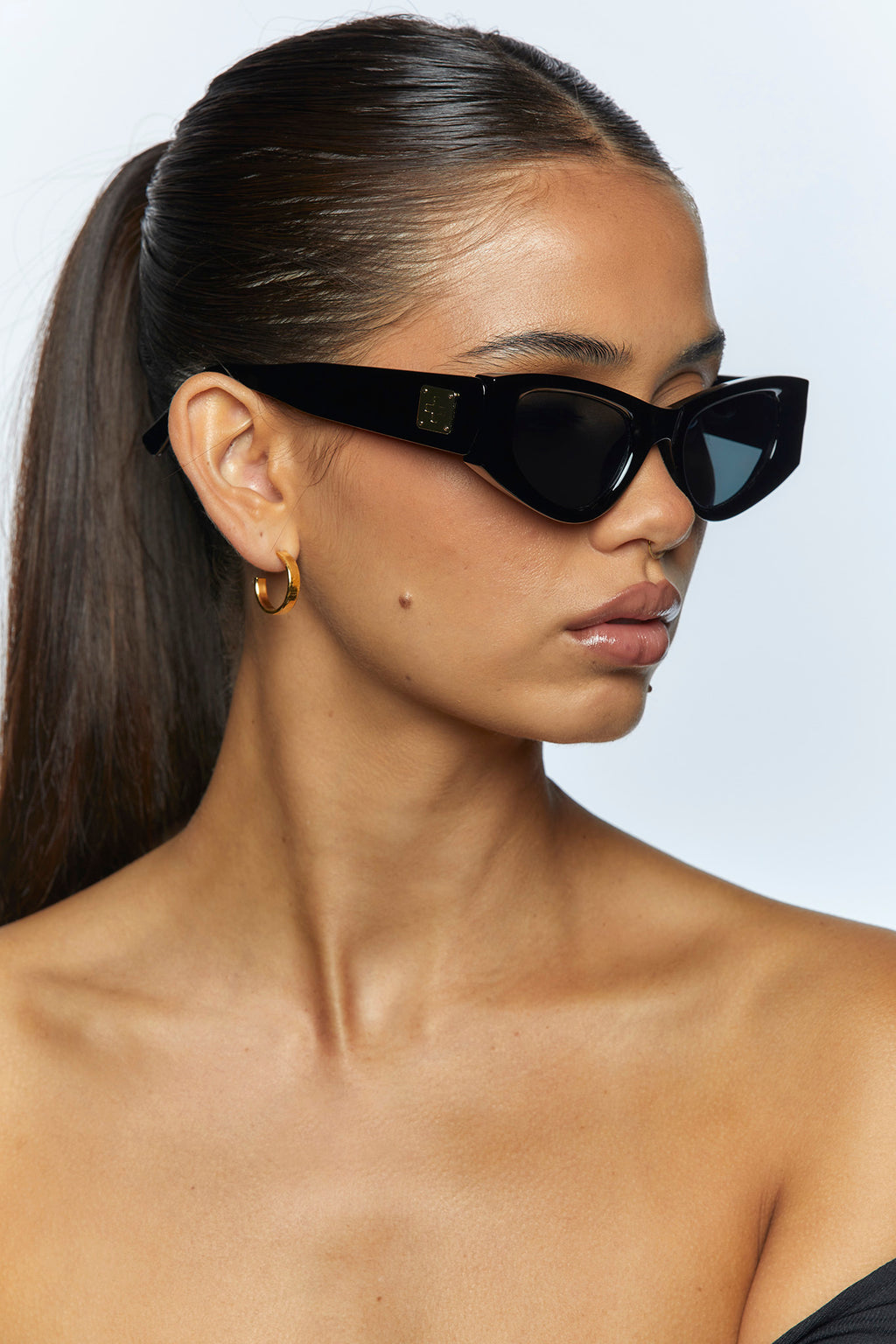 PETA + JAIN Jada Sunglasses Black by Selfie Leslie