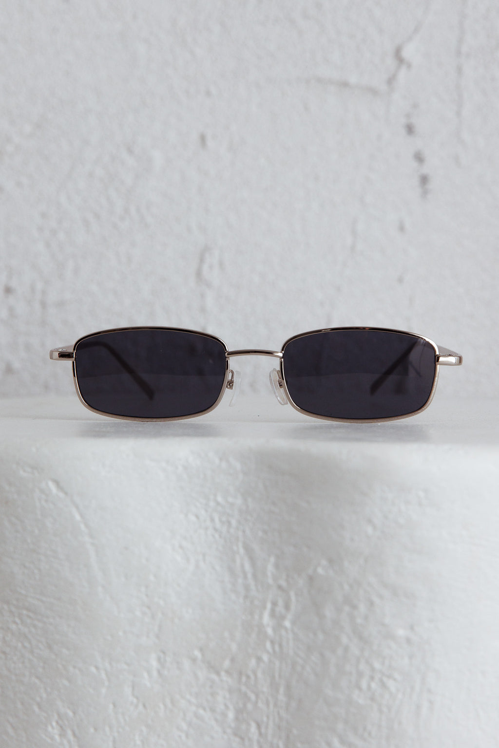 Mae Rectangle Sunglasses Black by Selfie Leslie