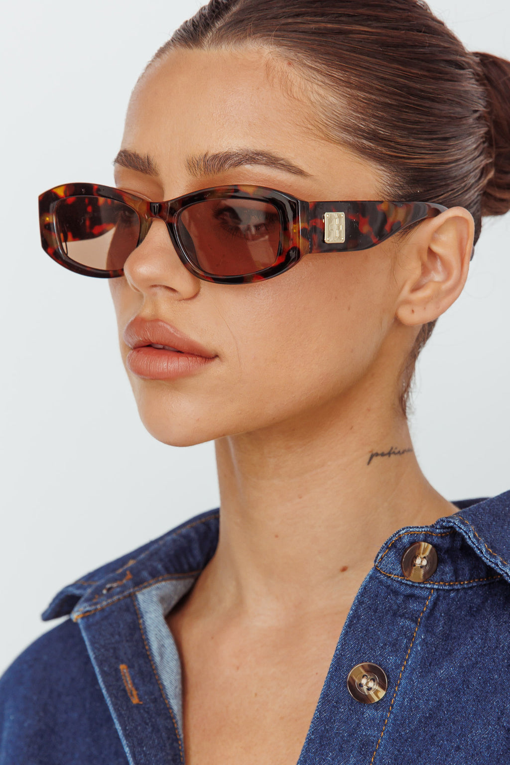 Peta And Jain Inez Sunglasses Tortoiseshell by Selfie Leslie