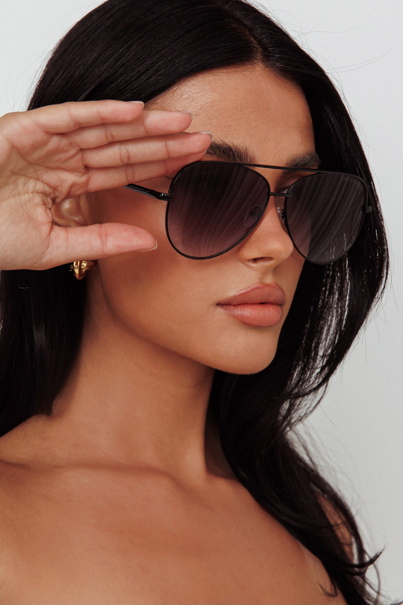 Peta And Jain Franki Sunglasses Black by Selfie Leslie