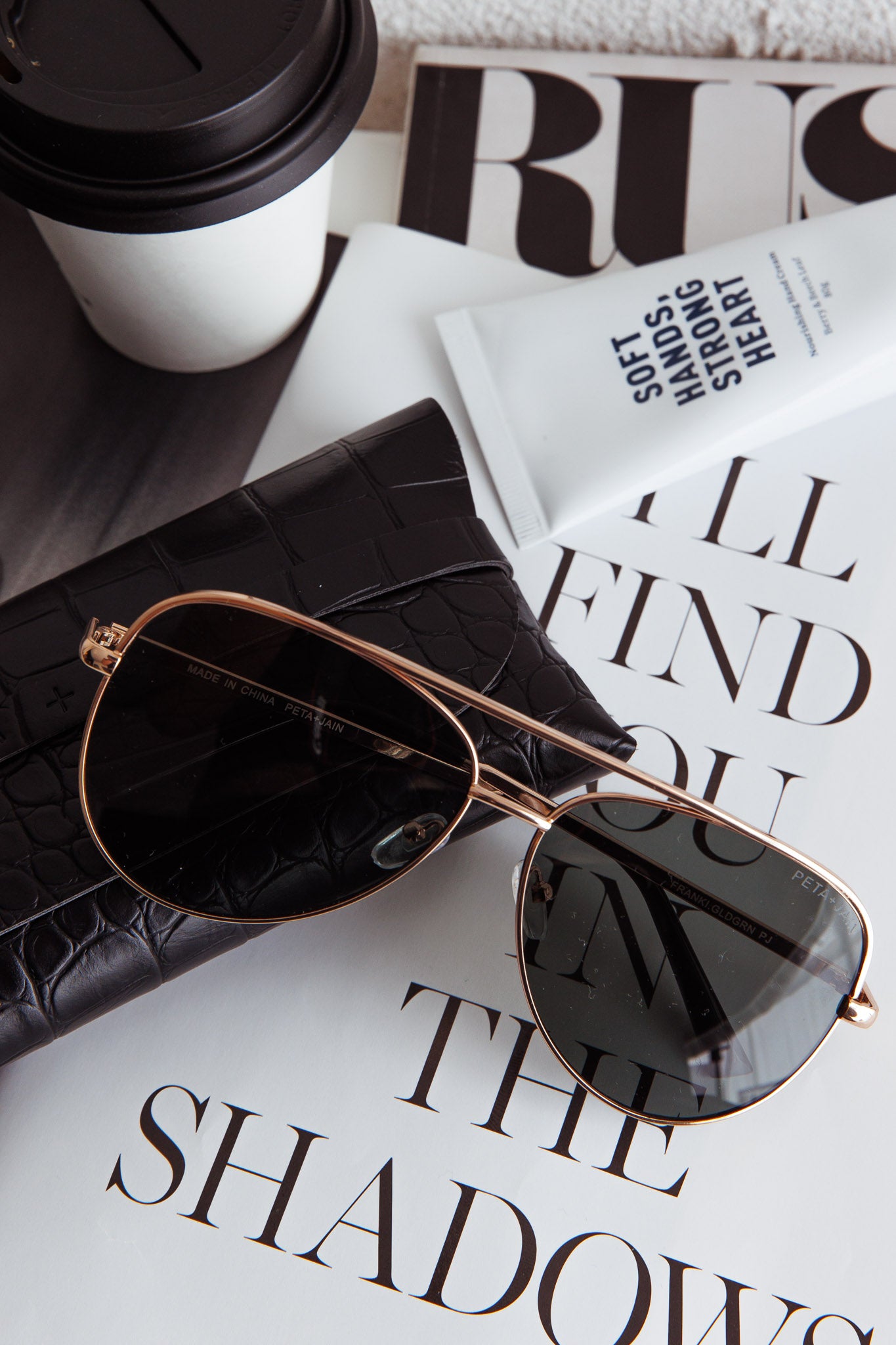 Peta And Jain Franki Sunglasses Gold by Selfie Leslie