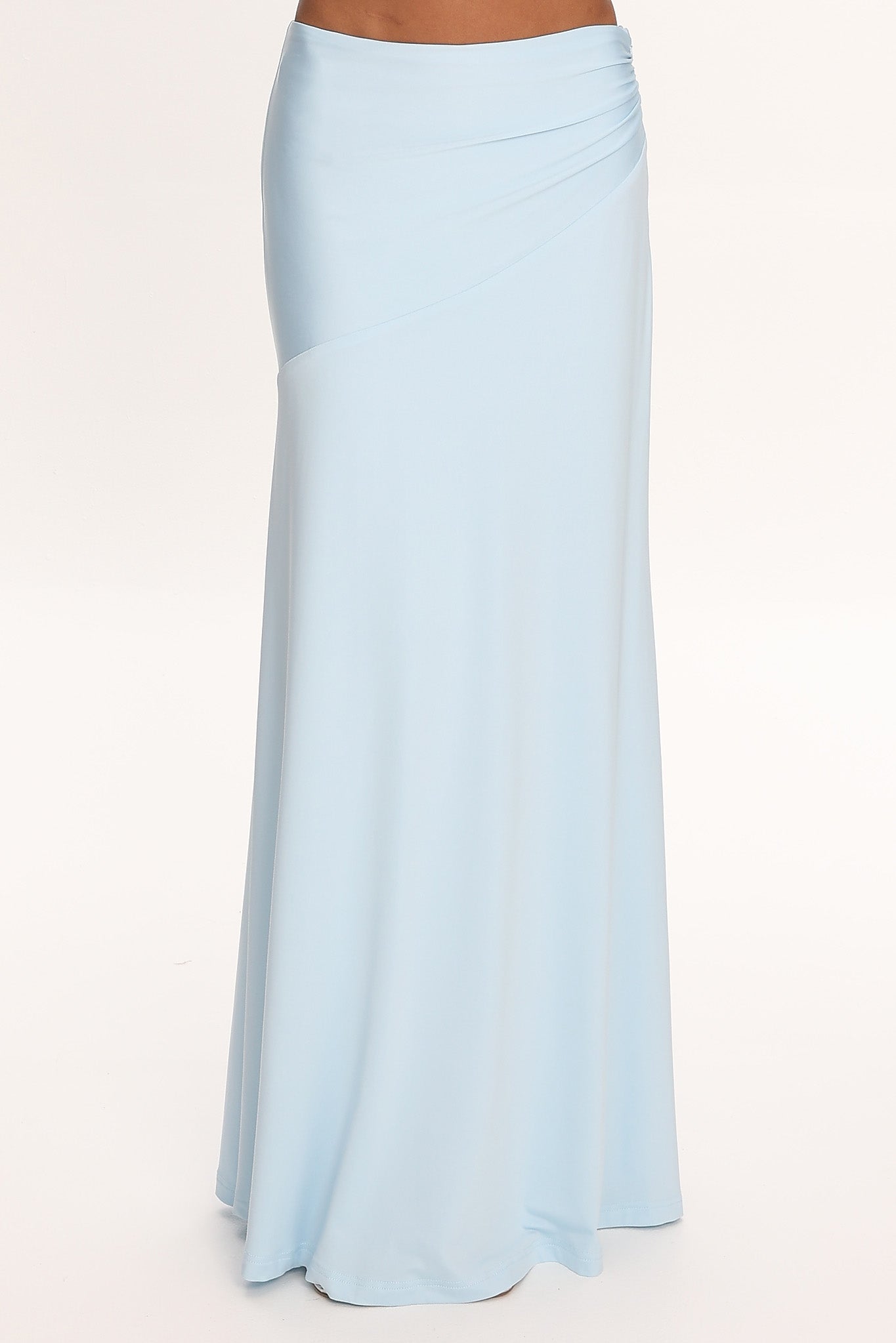 Midnight Monsoon Maxi Skirt Baby Blue