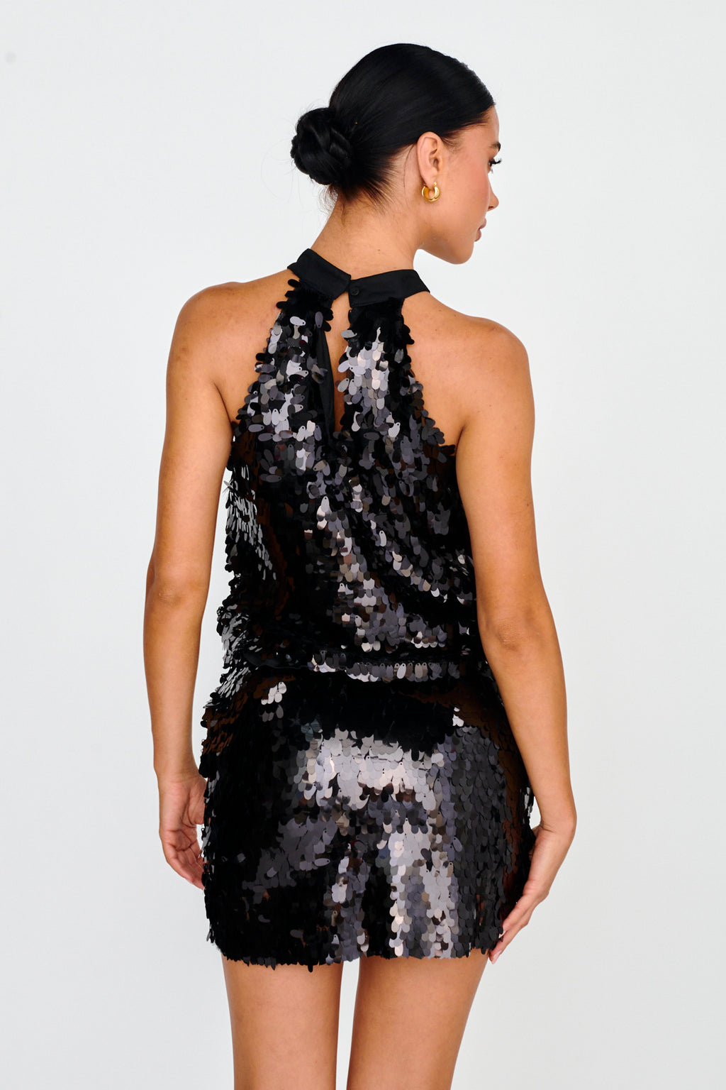 She's So LA  Sequin Top Black by Selfie Leslie
