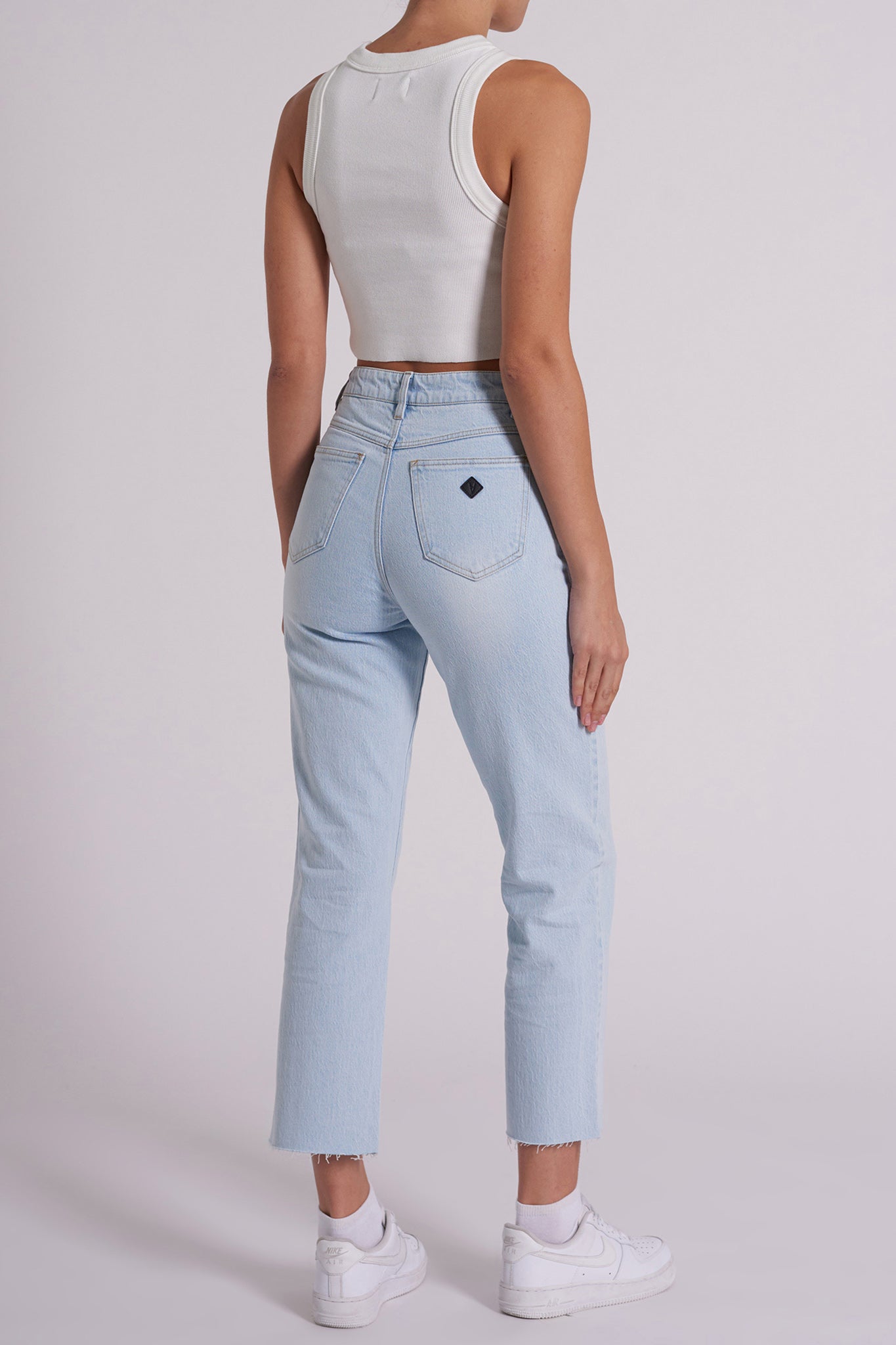 Abrand Venice Straight Kes Jeans Bleached Blue by Selfie Leslie