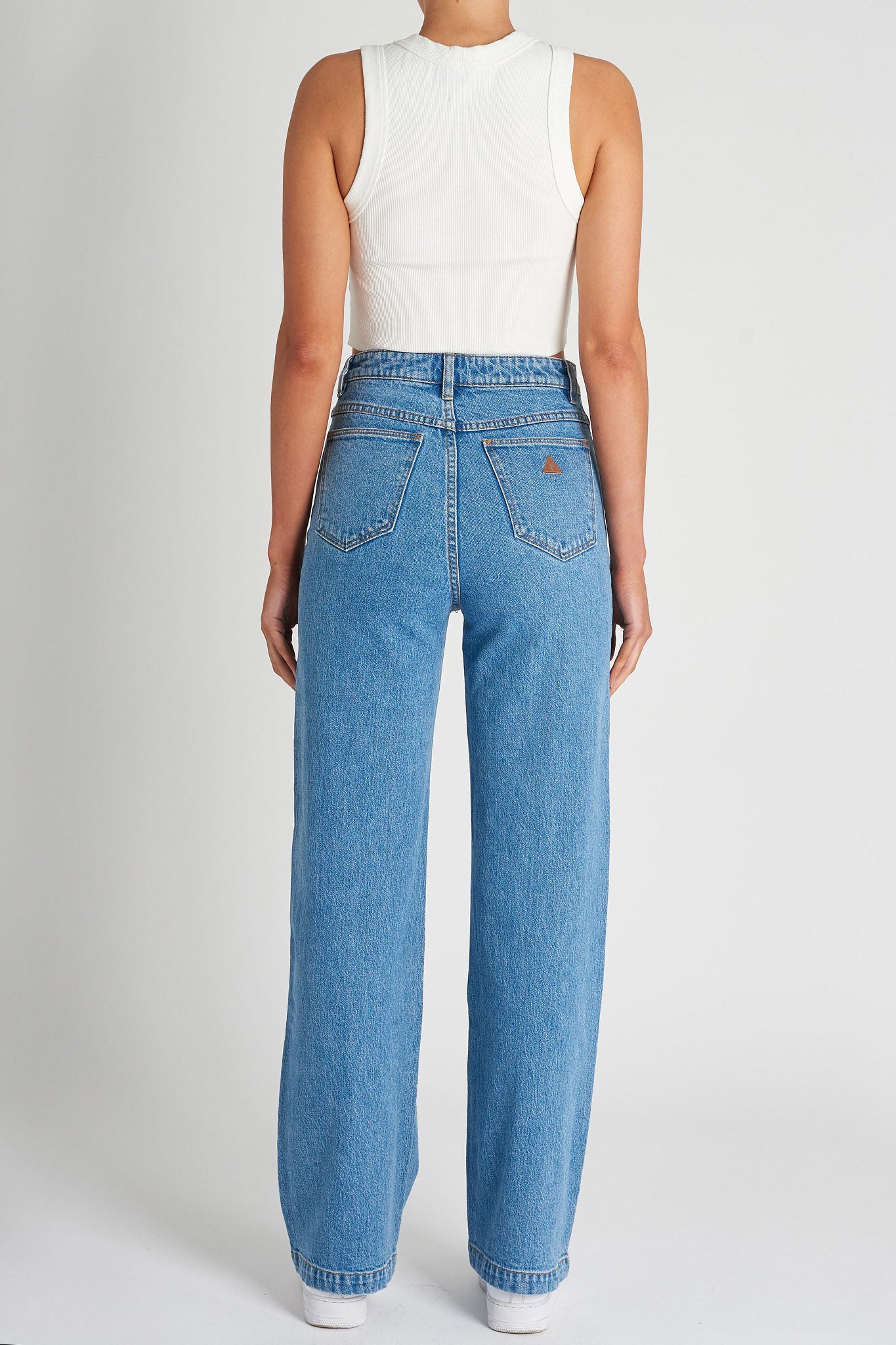Abrand 94 High And Wide Debbie Jeans Mid Blue by Selfie Leslie