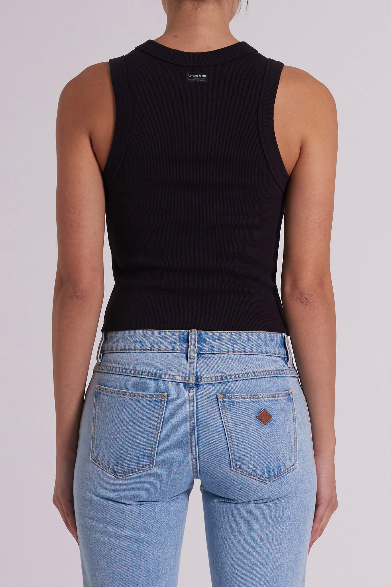 Abrand Heather Icon Long Singlet Top Black by Selfie Leslie