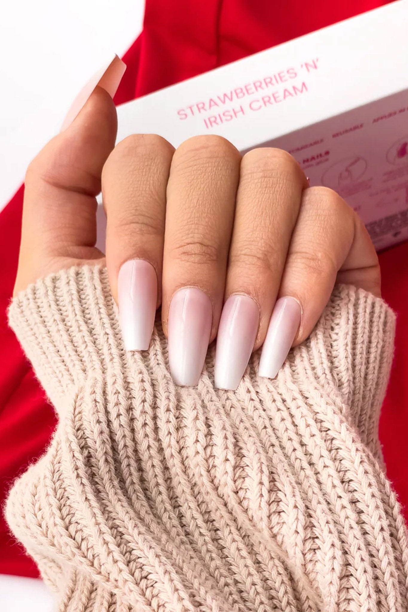 ACRYLIQUE Instacrylics Strawberries 'n' Irish Cream by Selfie Leslie