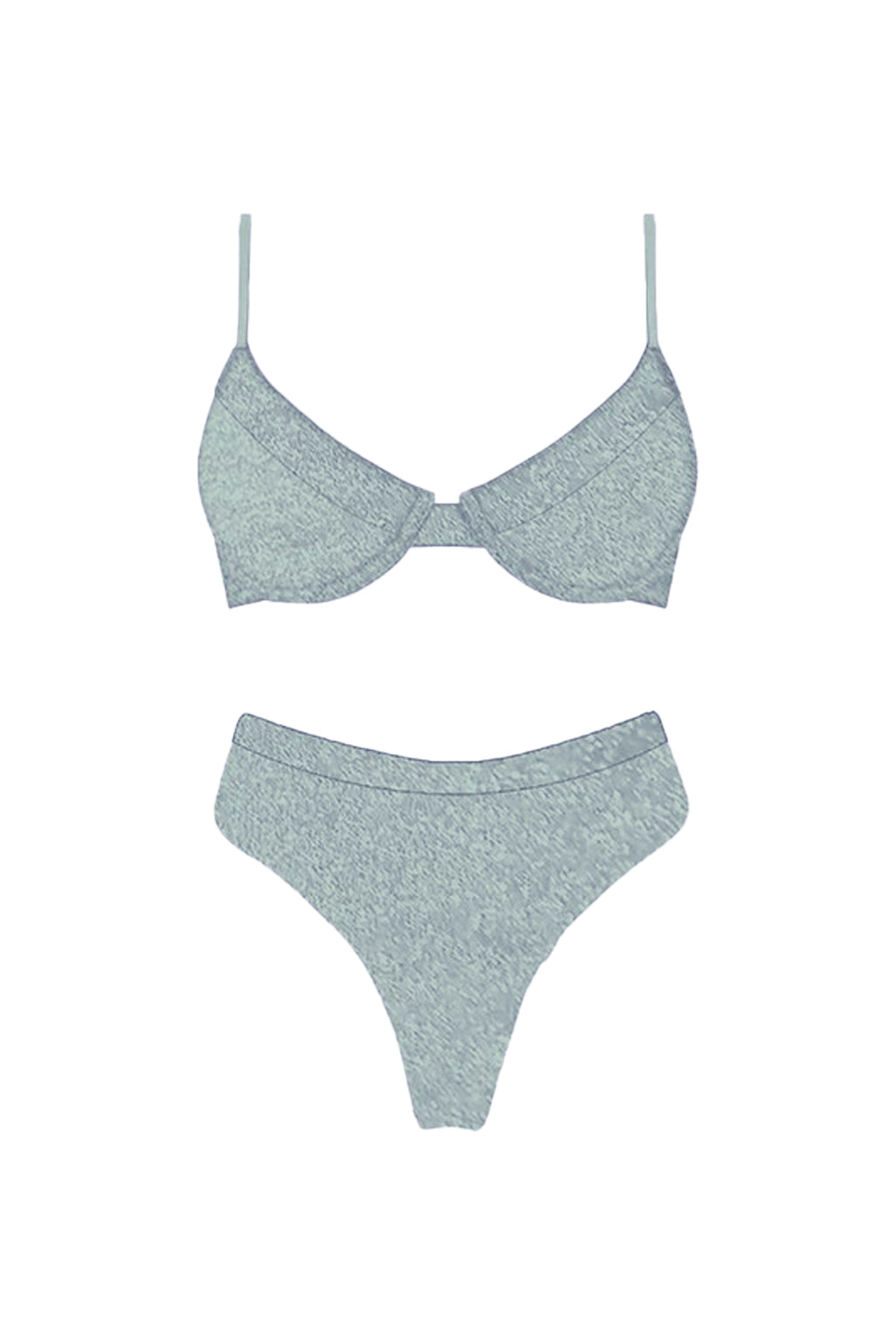 Zuma High Waist Bikini Bottom Mint by Selfie Leslie