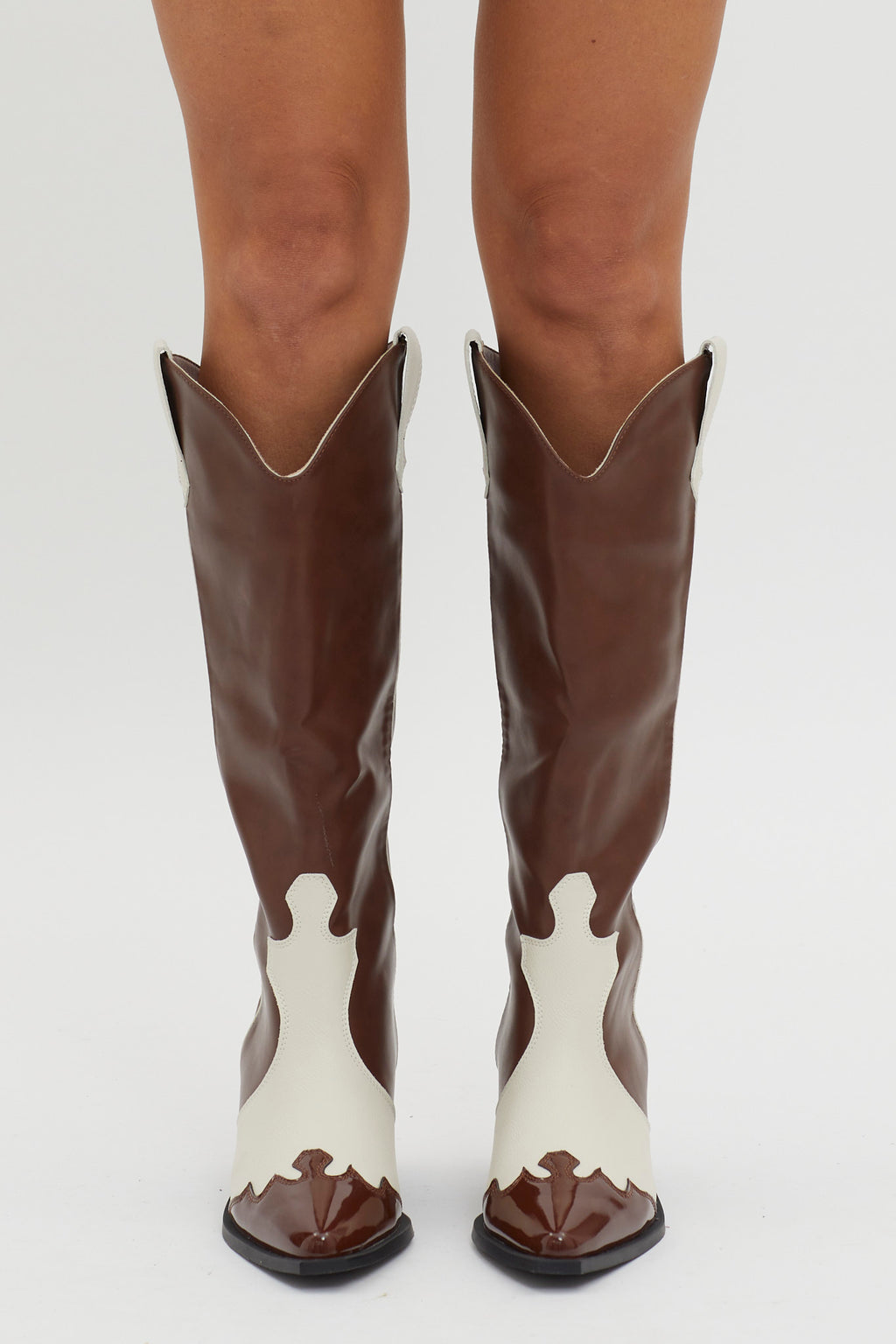 BiLLiNi Etta Boot Chocolate/Ivory by Selfie Leslie