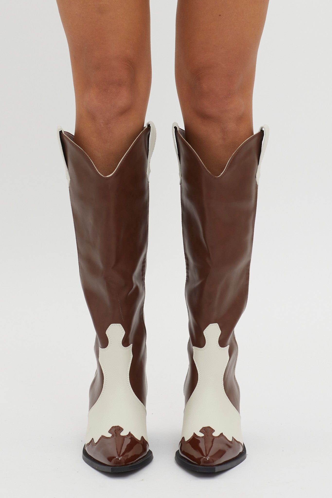 BiLLiNi Etta Boot Chocolate/Ivory by Selfie Leslie