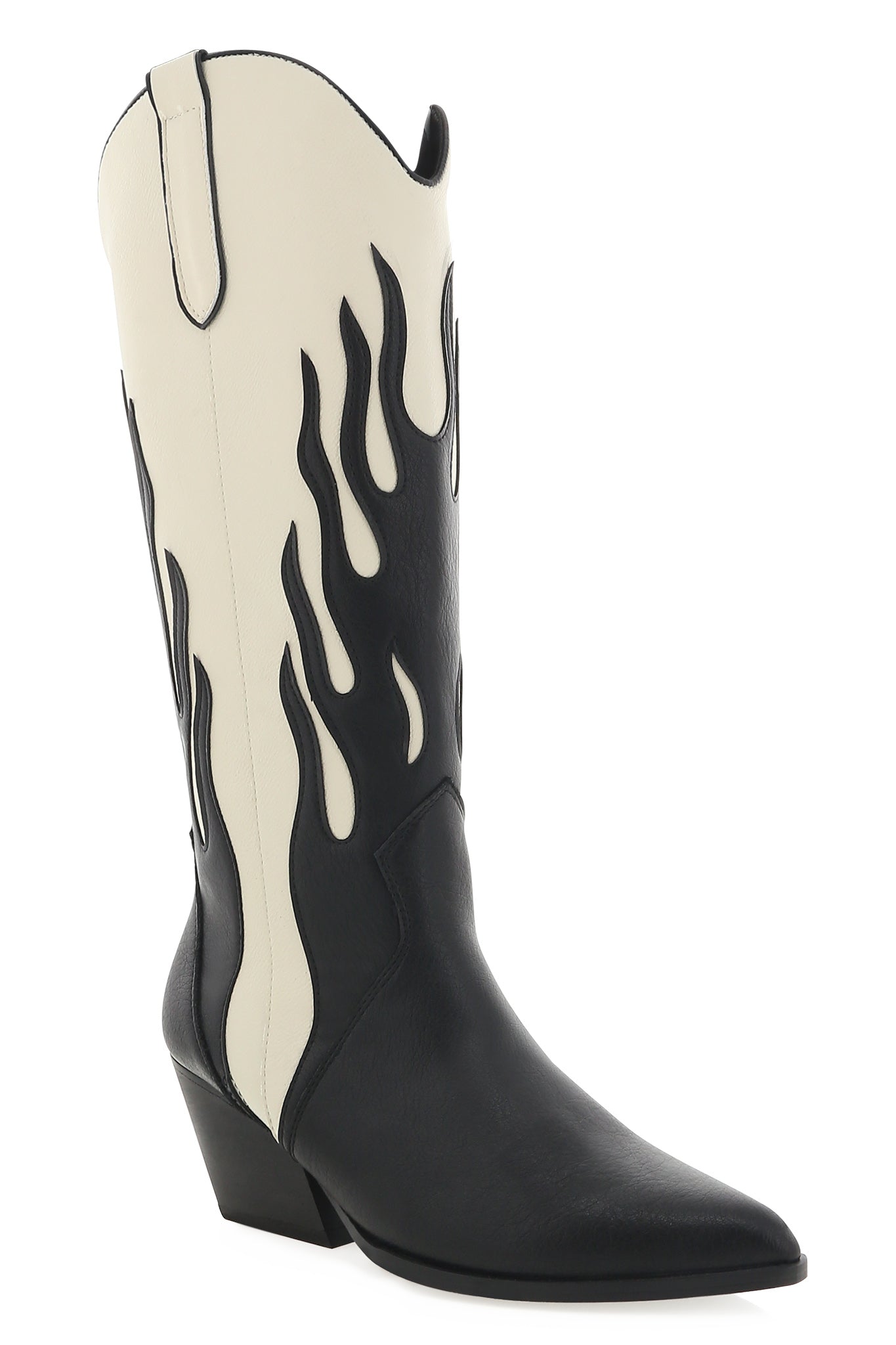 BiLLiNi Zarina Western Boots Black/Ivory by Selfie Leslie