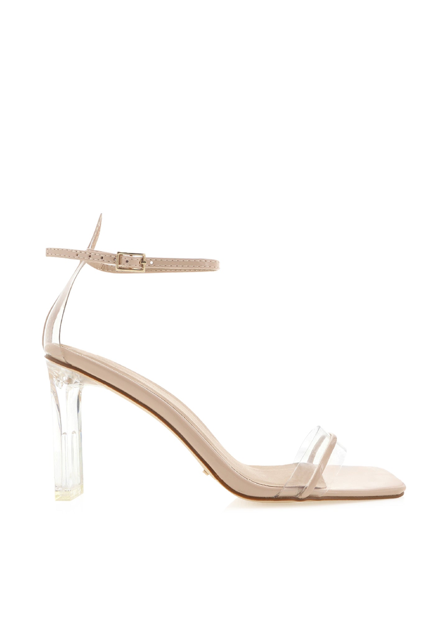 BiLLiNi Oralee Block Heel Nude by Selfie Leslie