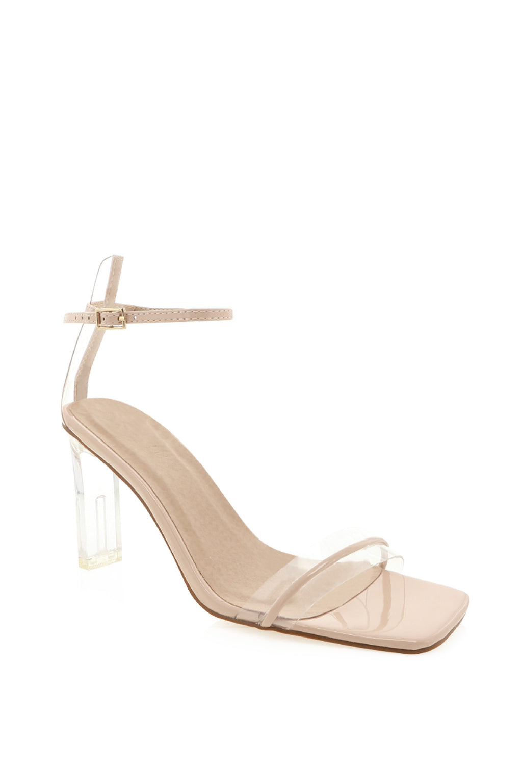 BiLLiNi Oralee Block Heel Nude by Selfie Leslie