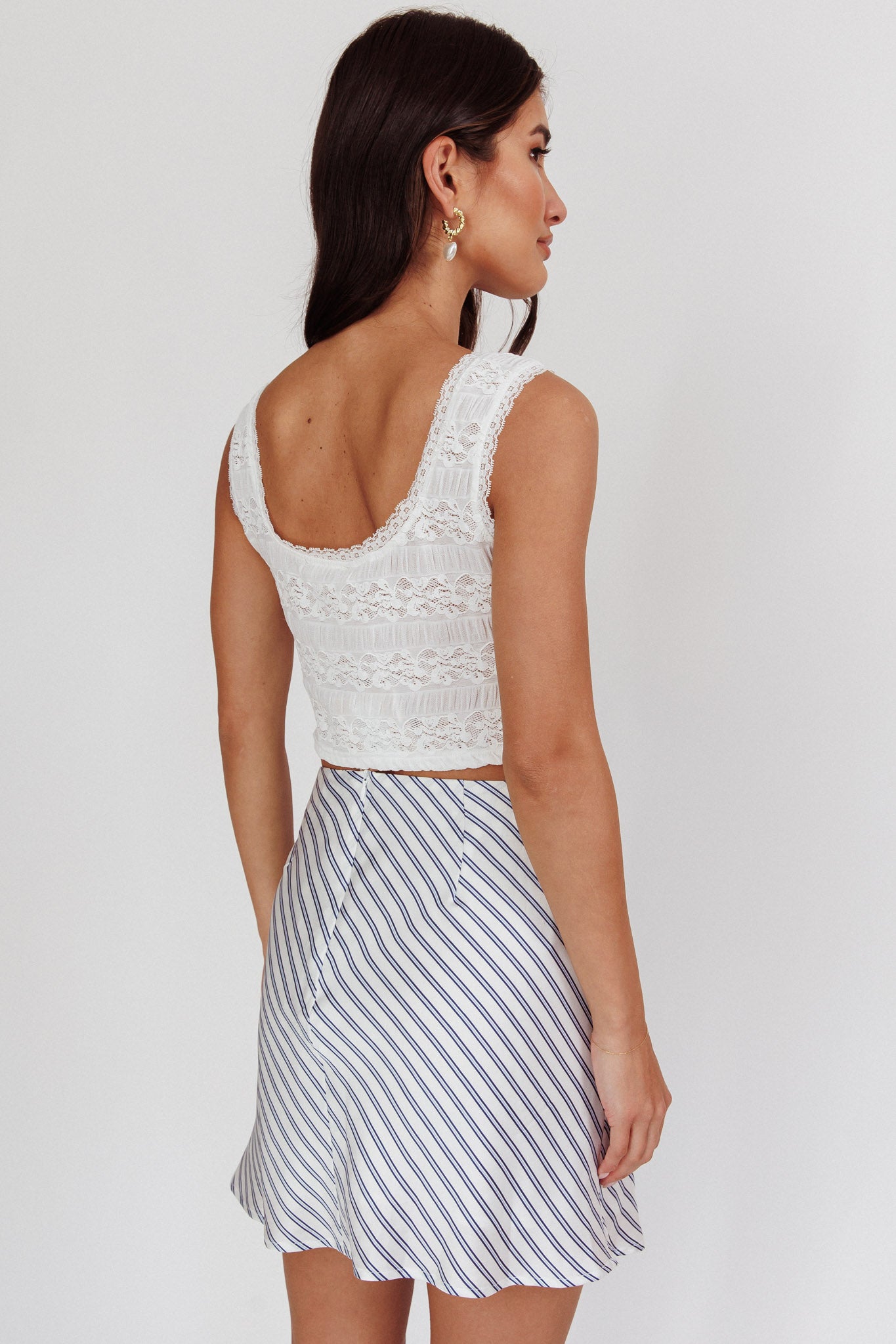 Zora Lace Corset Top White by Selfie Leslie