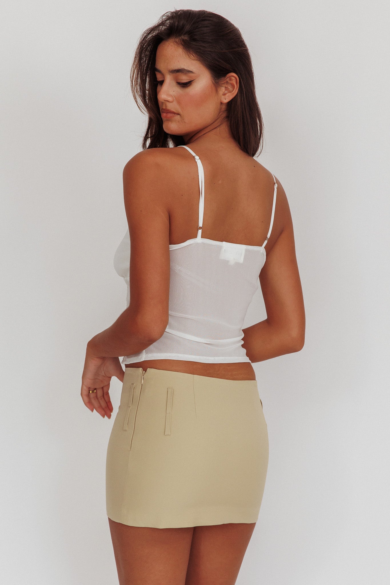 Erna Lace Babydoll Top White by Selfie Leslie