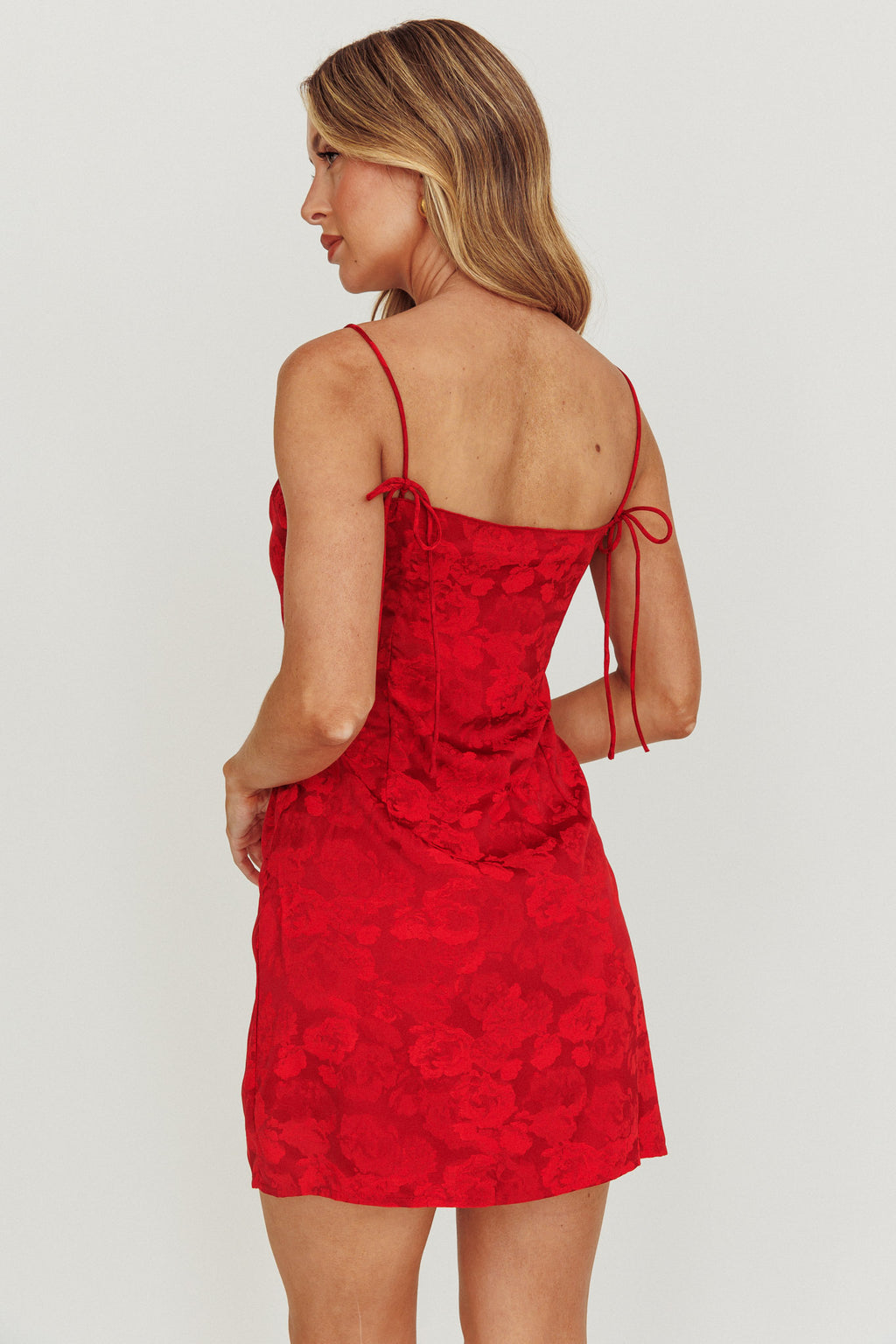 Come Here Mini Dress Red by Selfie Leslie