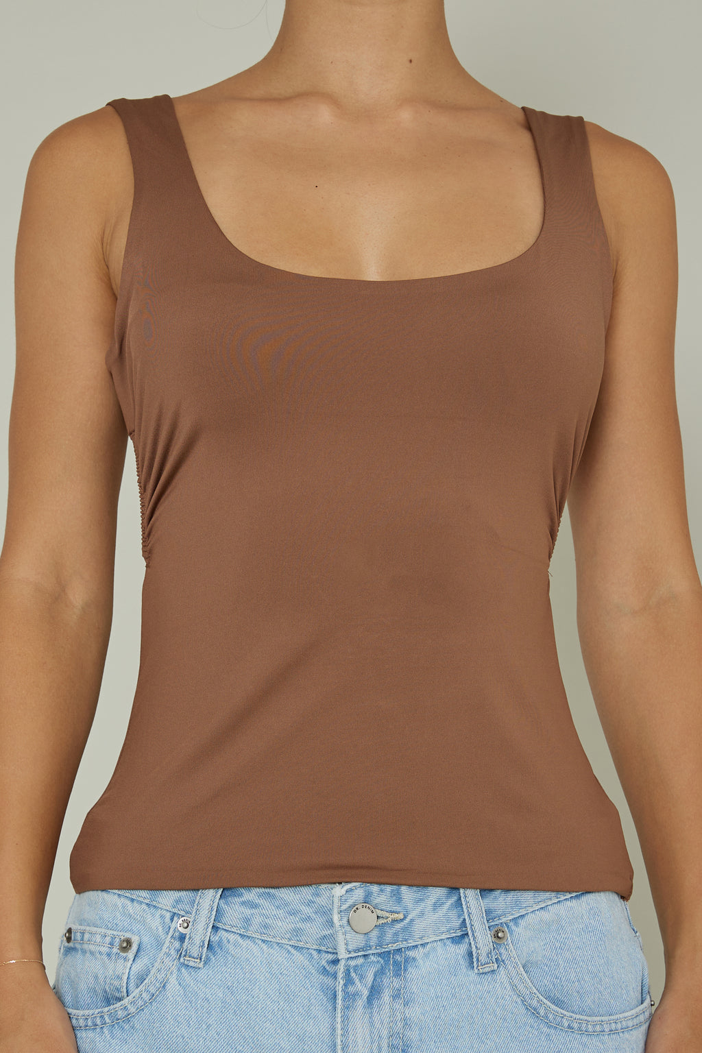 Tate Backless Top Chocolate by Selfie Leslie