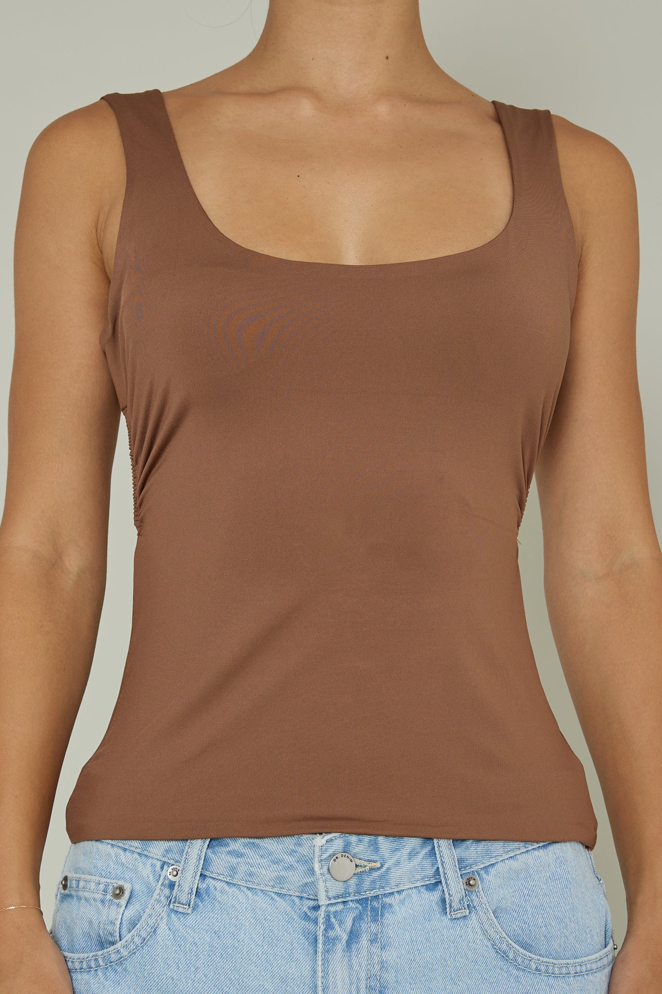 Tate Backless Top Chocolate by Selfie Leslie