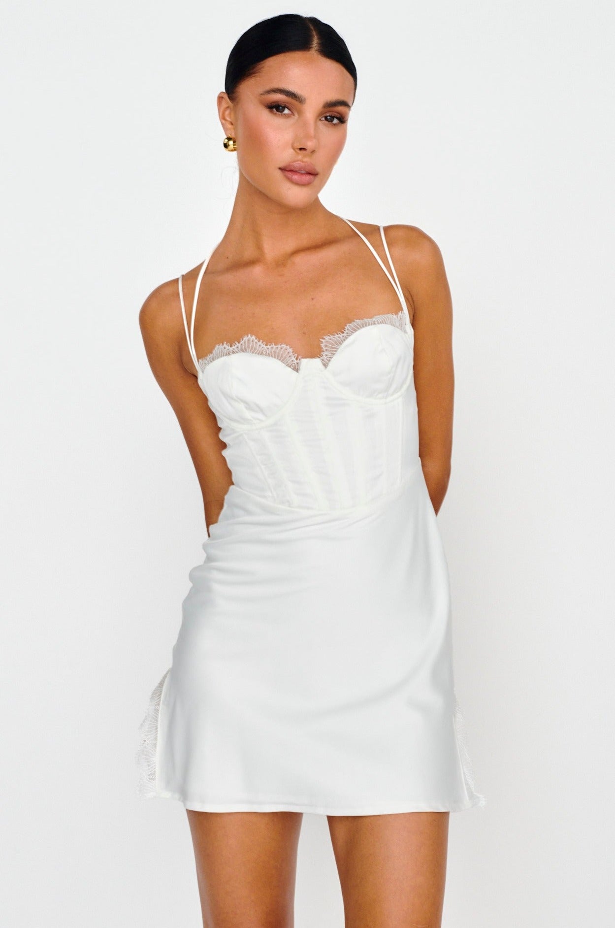white dress stars Cinders and Mini %0D%0ADelicate%20sewing%20and%20hemming%20by%20durable%20needle%20lockstitch%20machine 54 - Stars White Baby