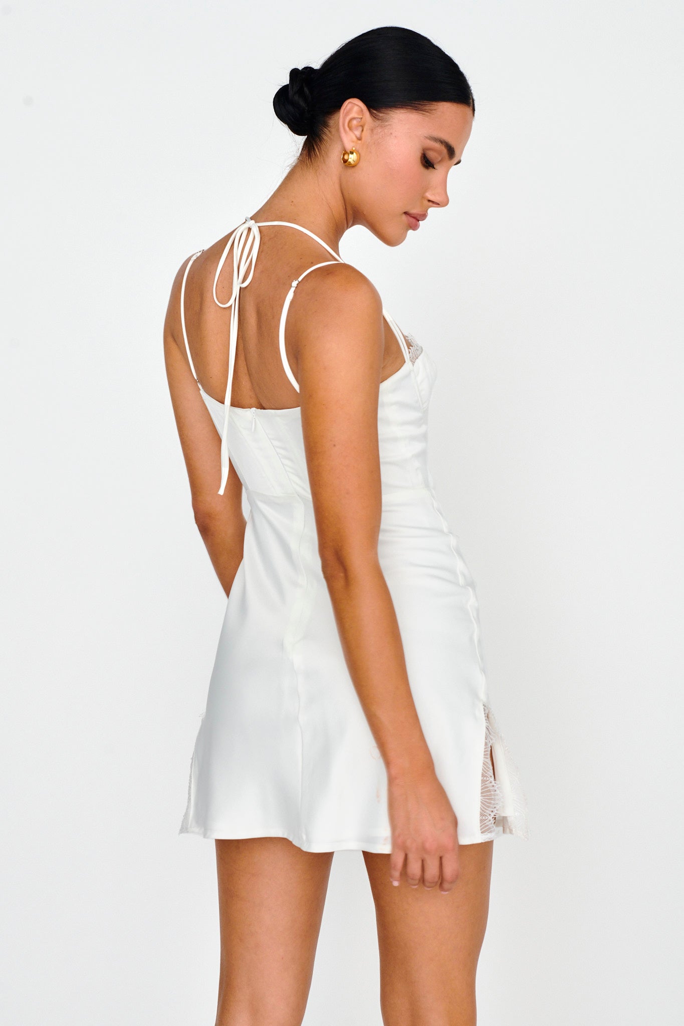 Wishing On A Star Bustier Mini Dress White Wishing On A Star Bustier Mini Dress White
