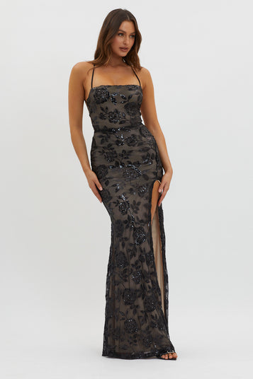 Scorpio DRESS-Black/Nude