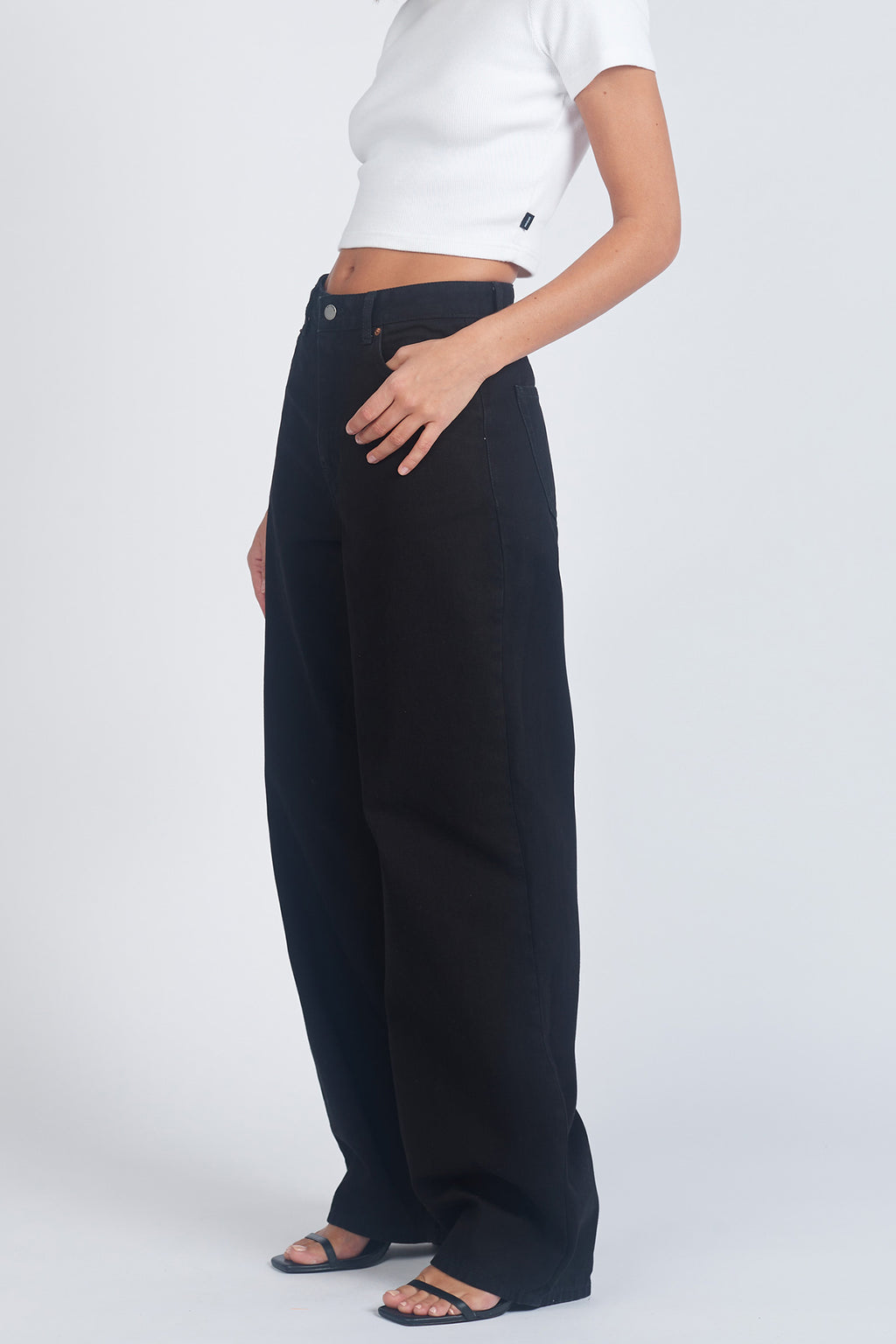 DR DENIM Donna Baggy Jeans Black by Selfie Leslie