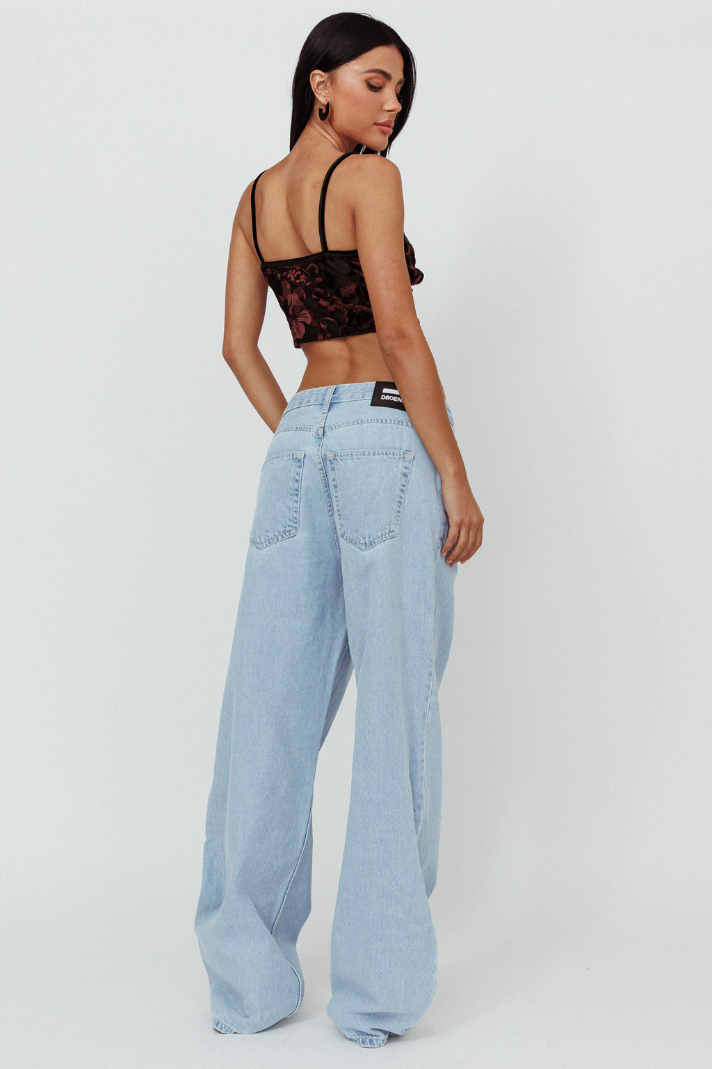 Dr Denim Donna Baggy Jeans Pebble Superlight Retro by Selfie Leslie