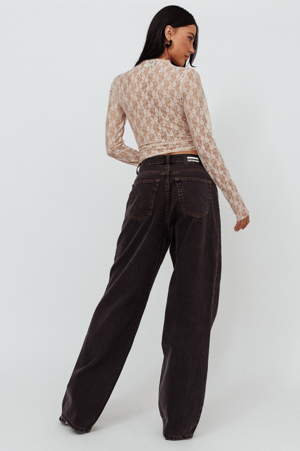 Dr Denim Donna Baggy Jeans Dust Washed Black by Selfie Leslie