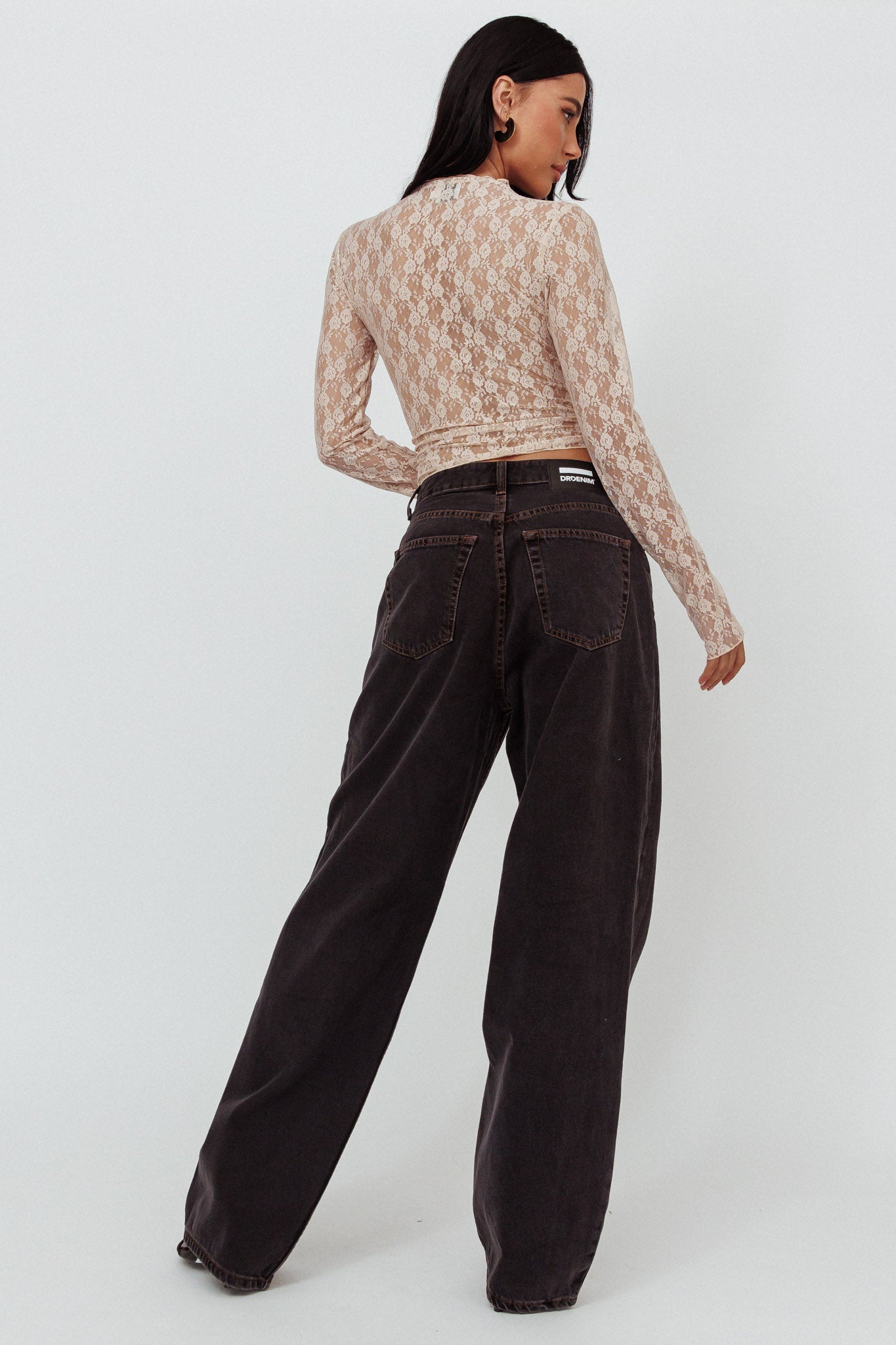 Dr Denim Donna Baggy Jeans Dust Washed Black by Selfie Leslie