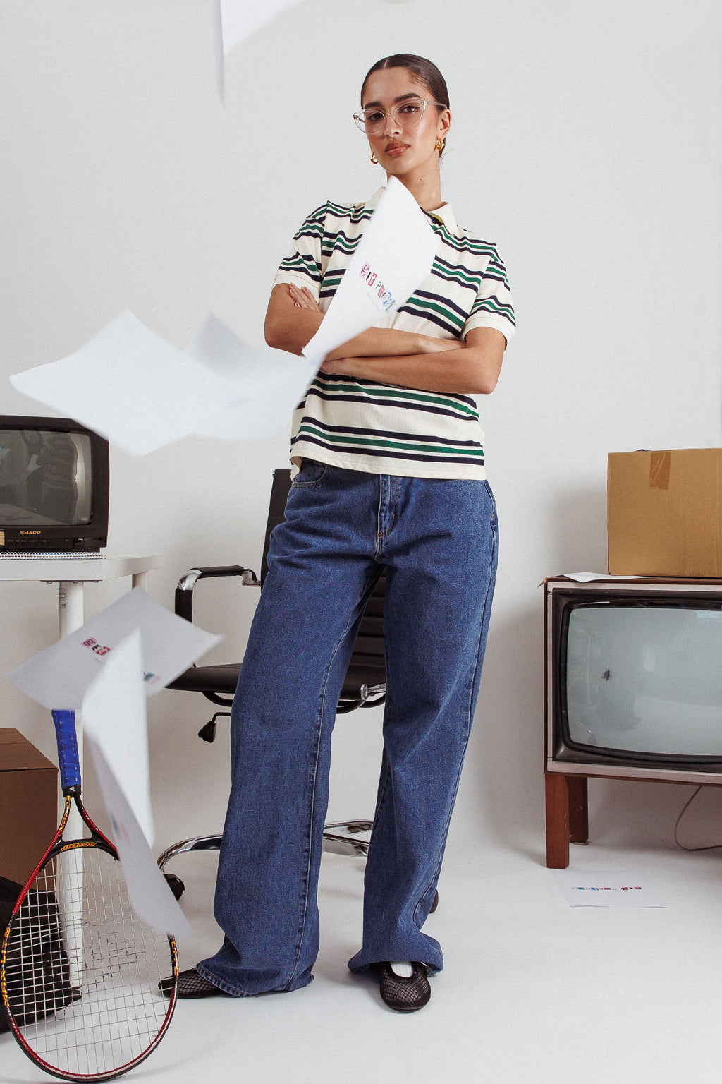 DR DENIM Hill Low Jeans Pebble Mid Stone by Selfie Leslie