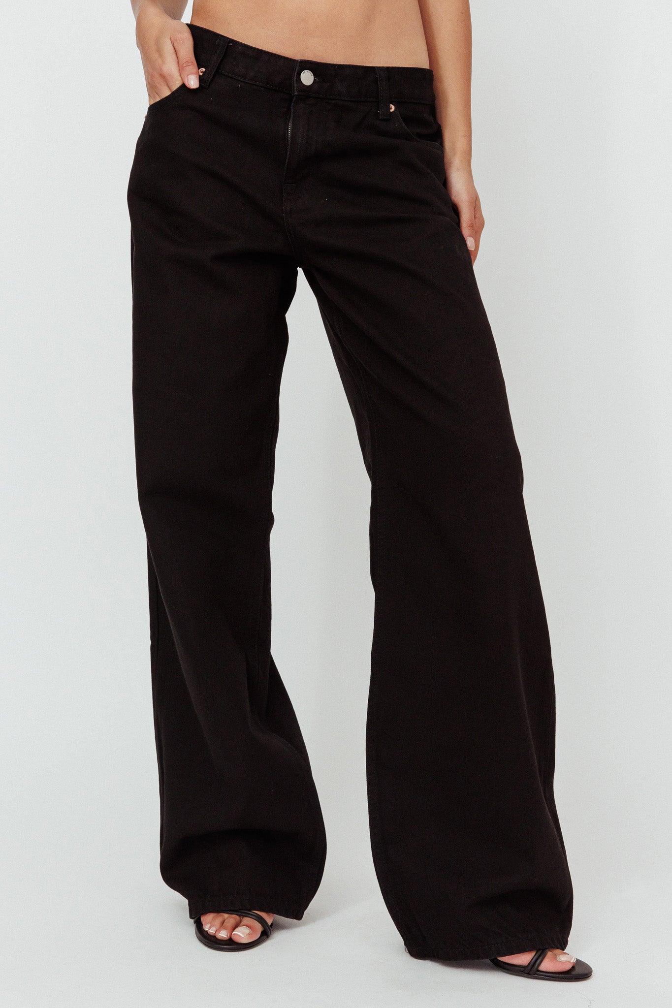 Dr Denim Hill Low Jeans Black by Selfie Leslie