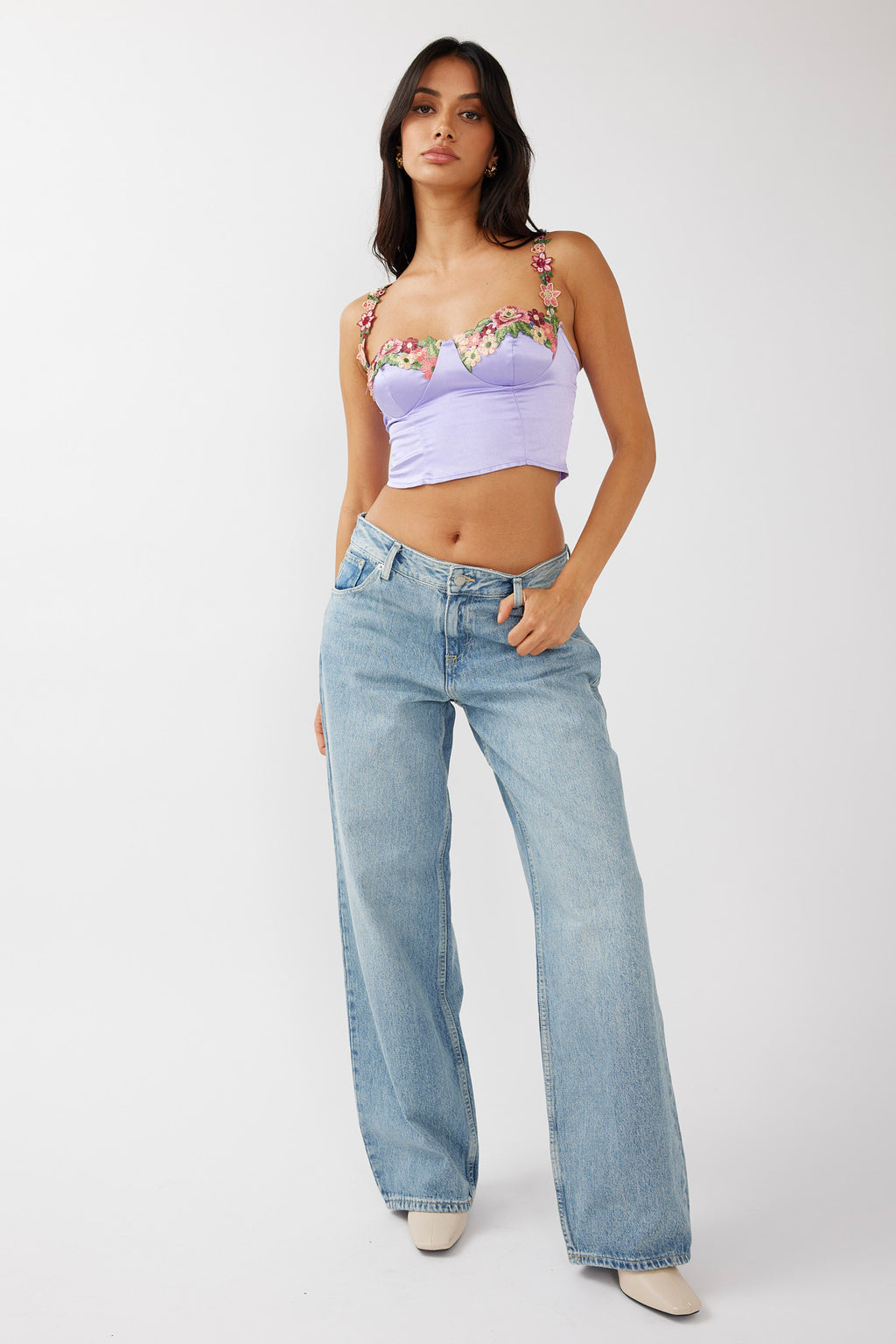 Dr Denim Hill Low Jeans Drift Light Blue by Selfie Leslie