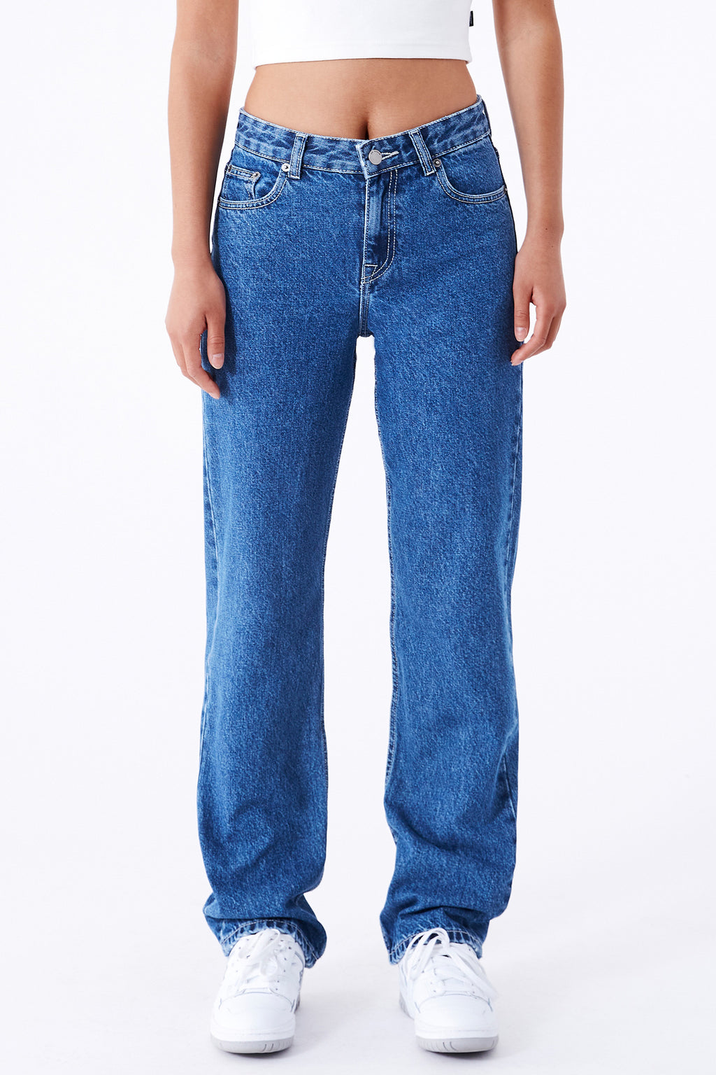 DR DENIM Arch Jeans Pebble Mid Stone by Selfie Leslie