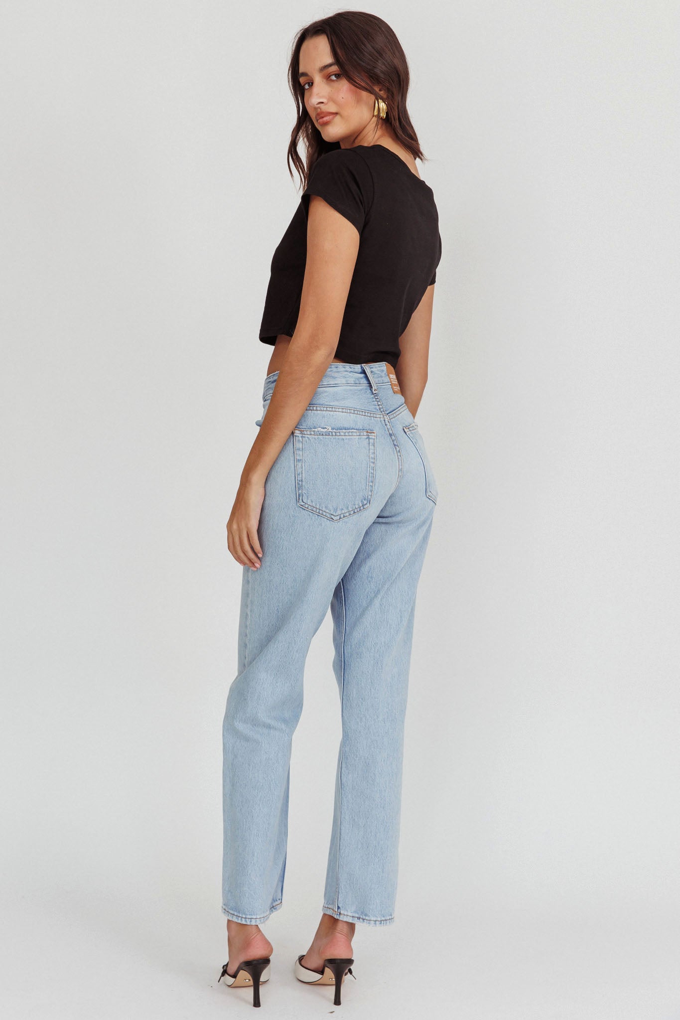 DR DENIM Arch Straight Jeans Stream Light Used by Selfie Leslie