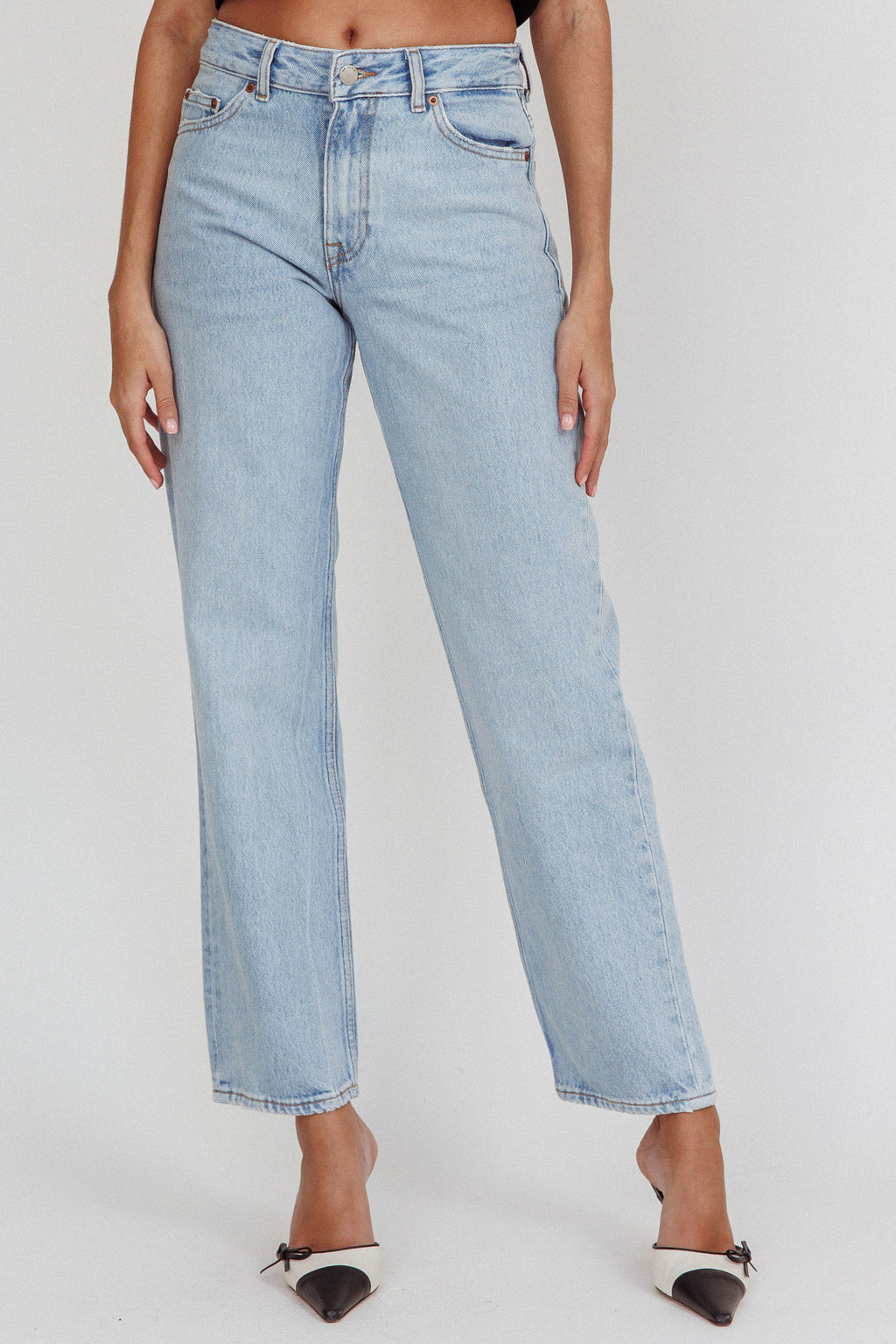 DR DENIM Arch Straight Jeans Stream Light Used by Selfie Leslie
