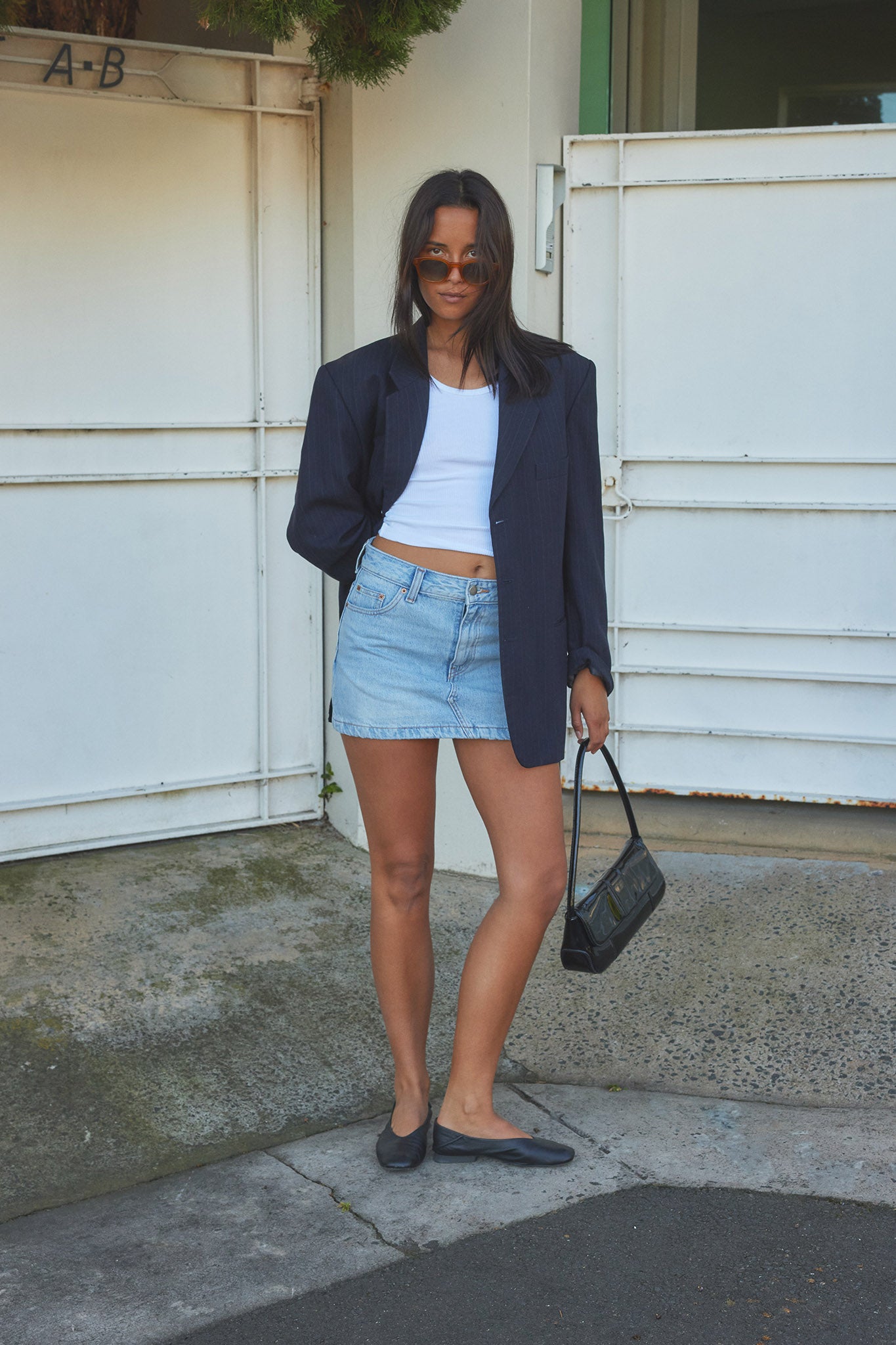 DR DENIM Ziggy Mid Skirt Light Blue by Selfie Leslie