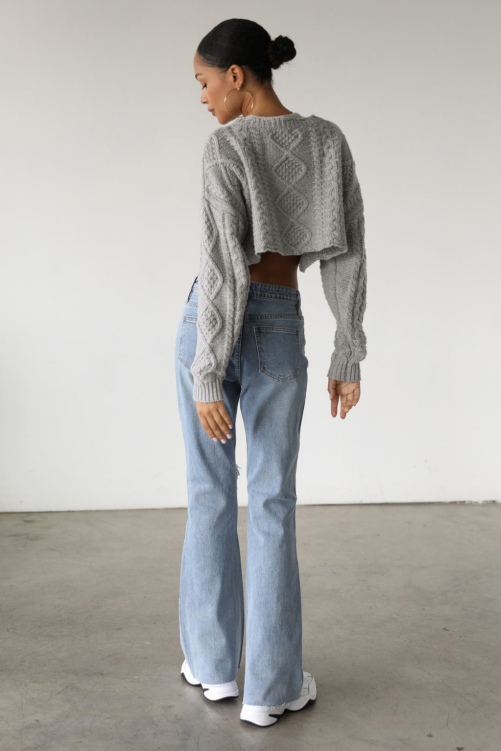 DOGMA High Rise Flare Denim Jeans Medium Wash by Selfie Leslie