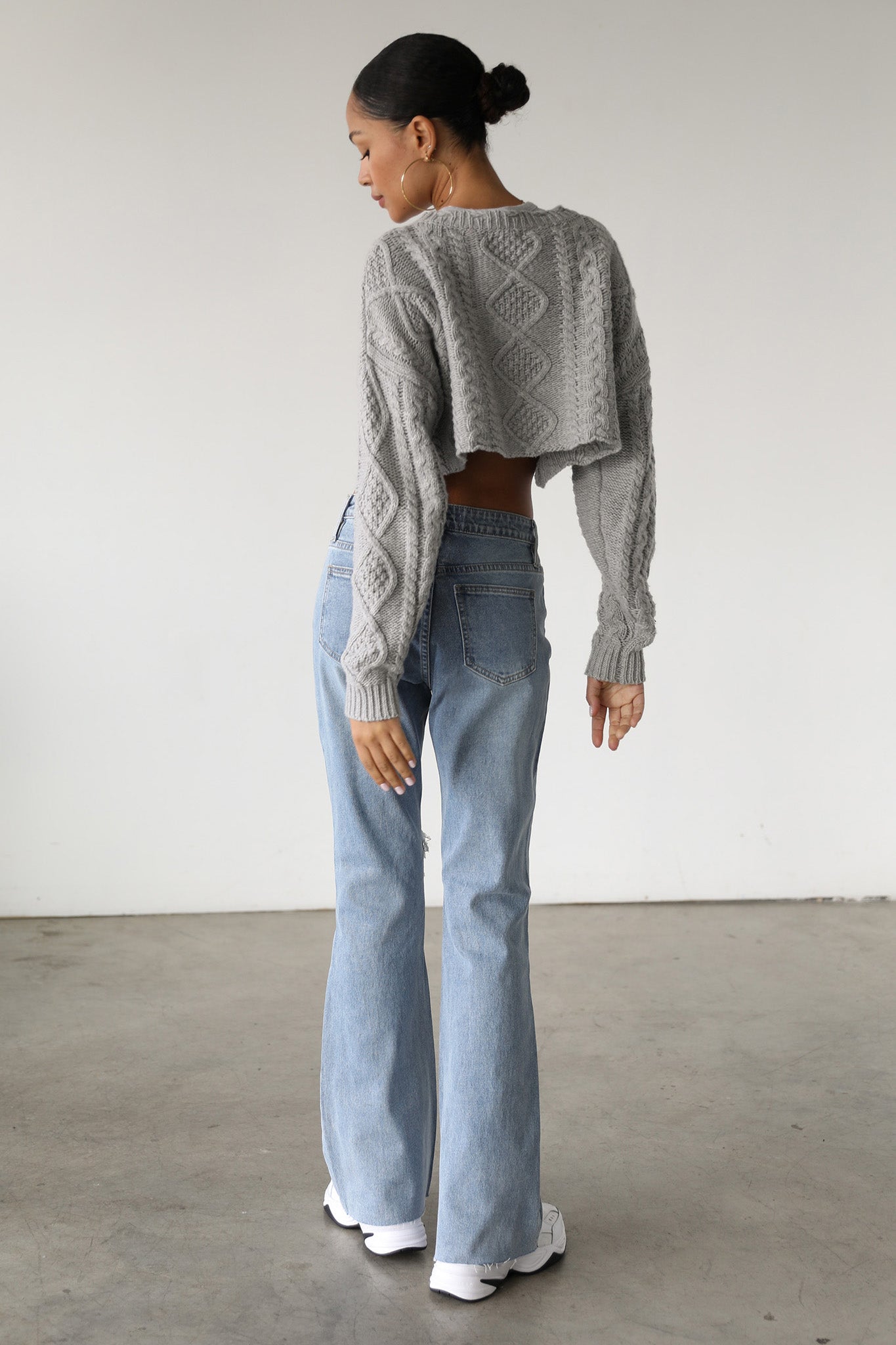 DOGMA High Rise Flare Denim Jeans Medium Wash by Selfie Leslie
